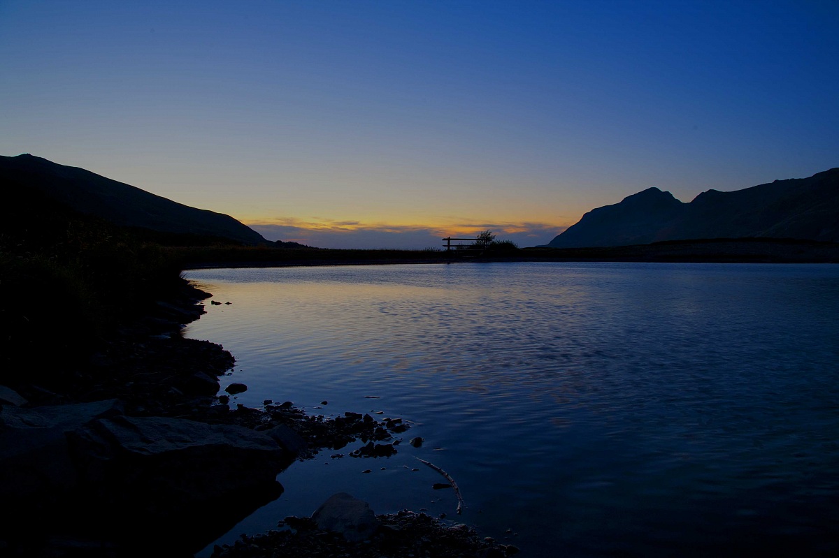 Tramonto sul lago Bargetana