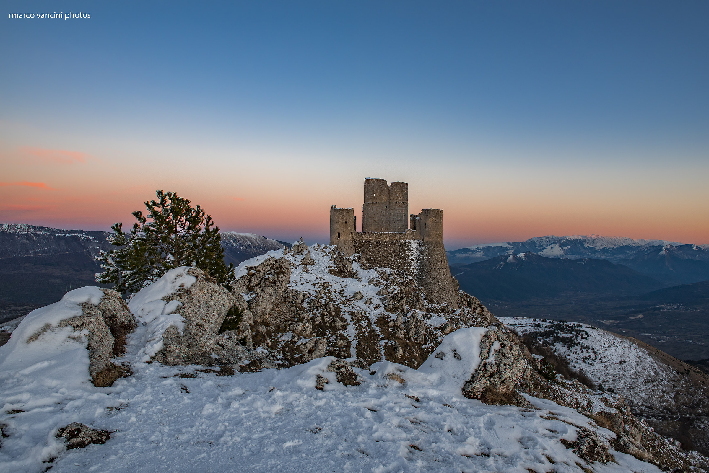 Rocca Calascio at sunset