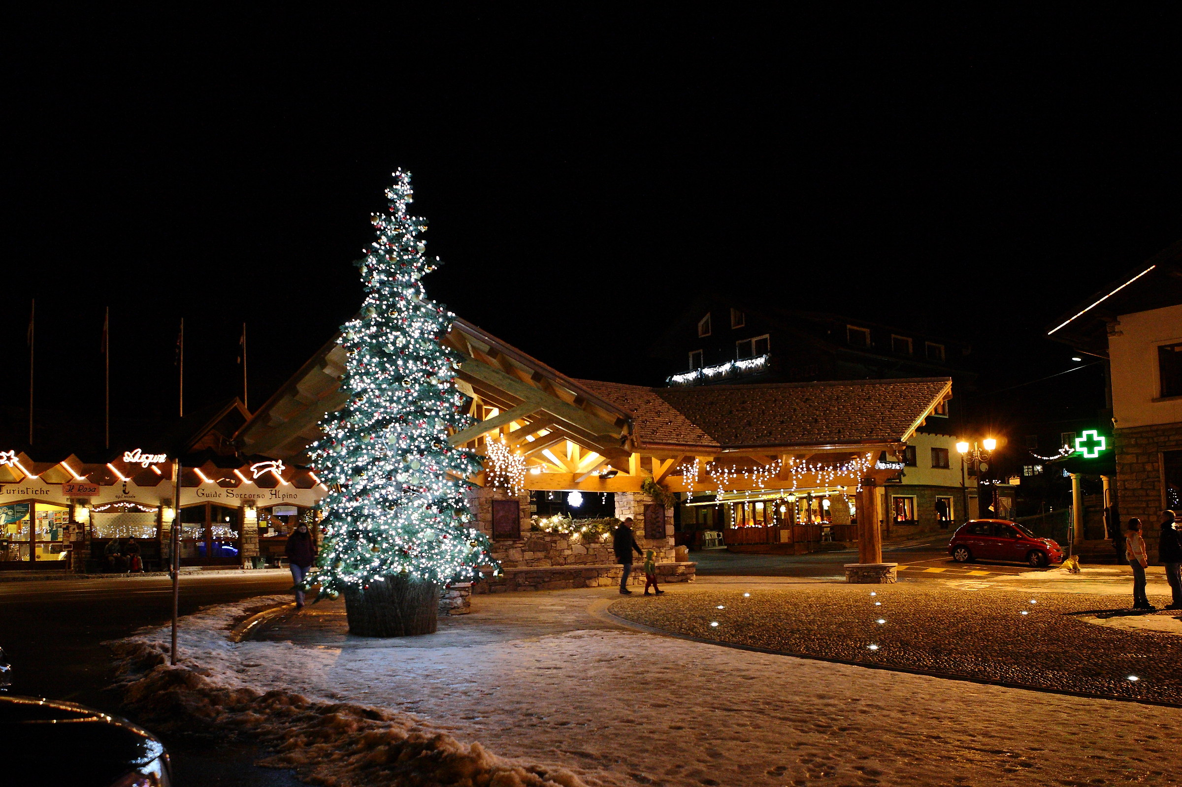 Christmas tree in Piazza