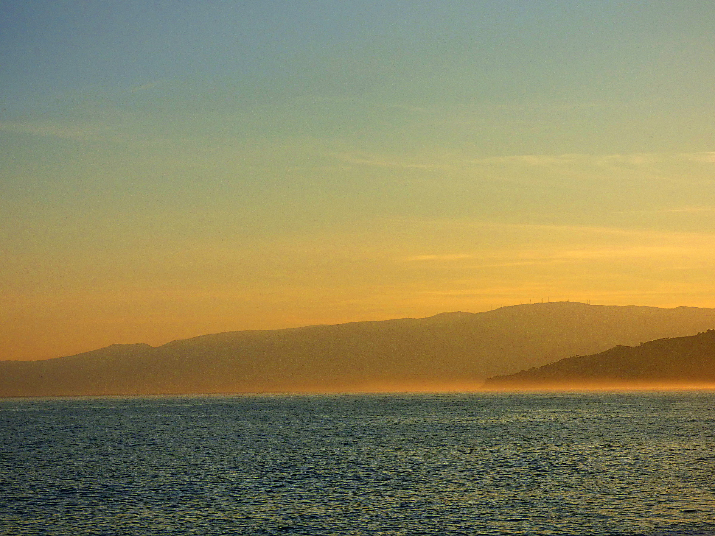 Horizon of the Gulf of Squillace in the fog