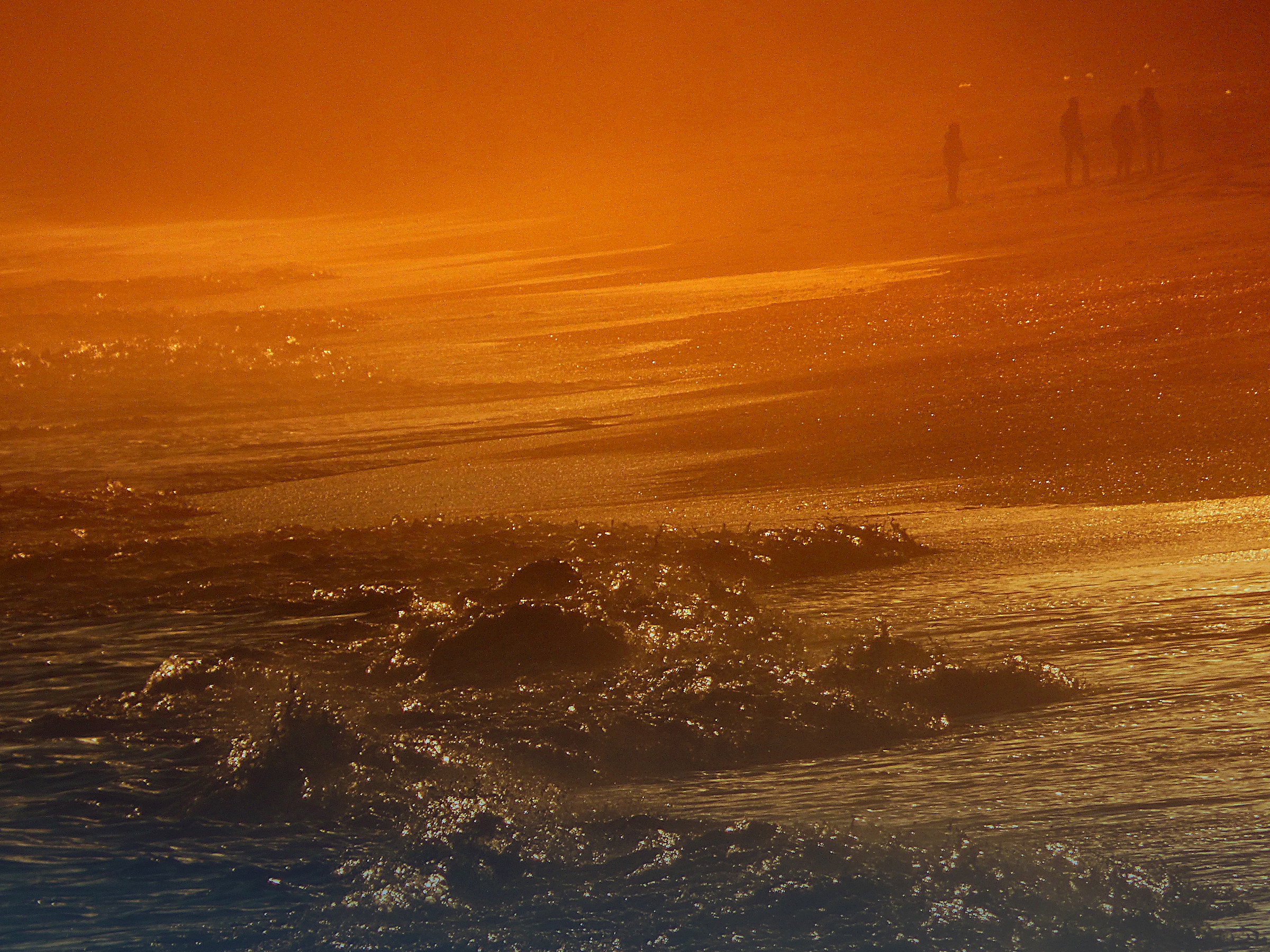 Fog on the beach in Lido