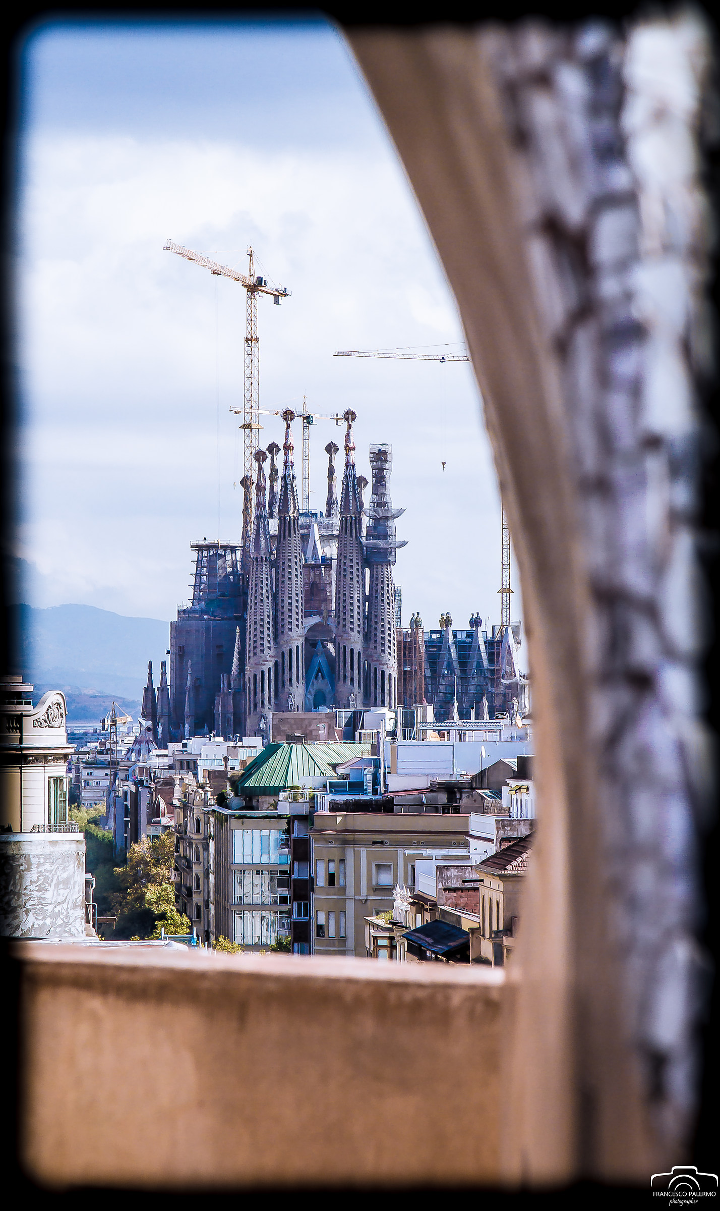 View of the Sagrada Familia ... from "La Pedrera"