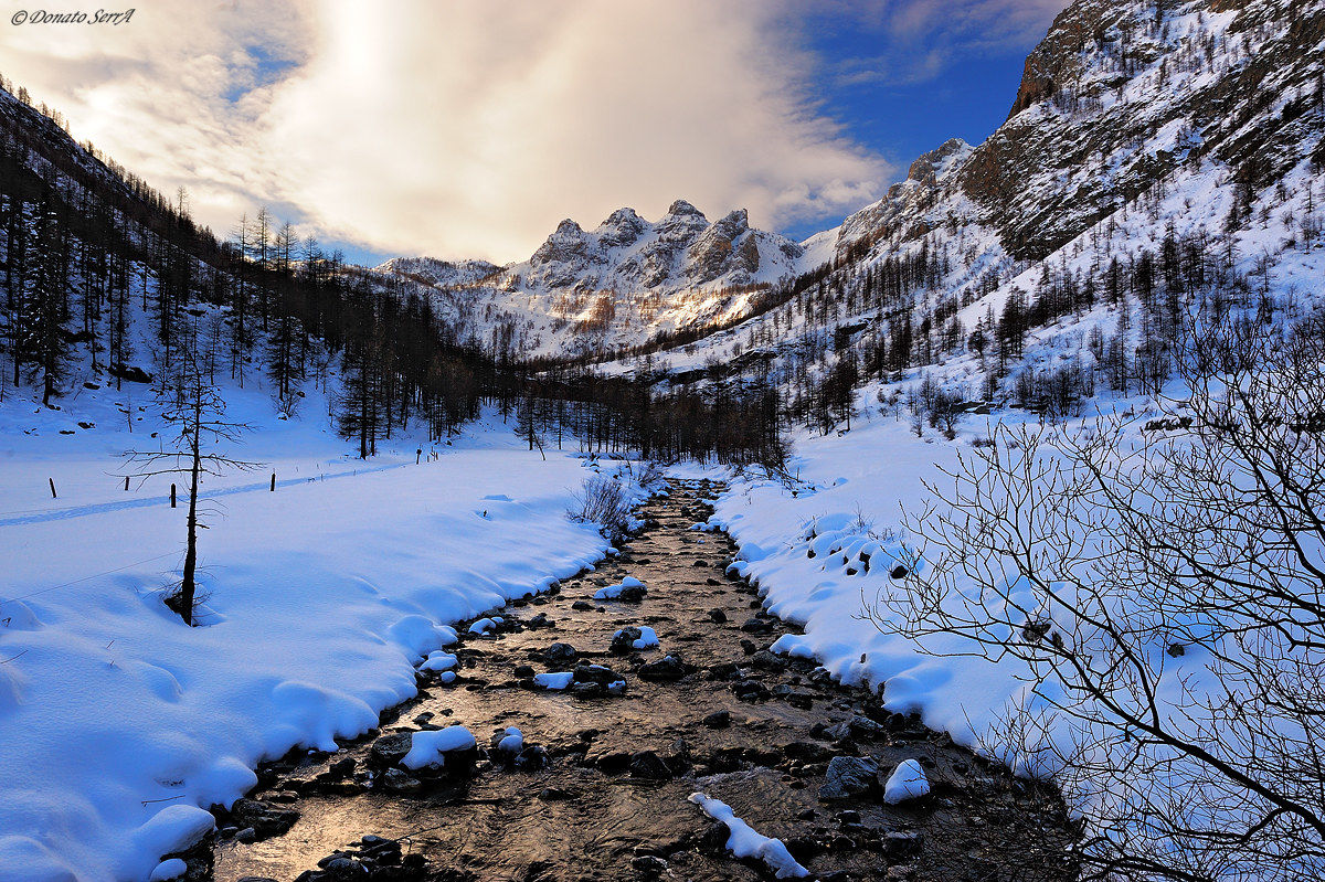 Preit stream in winter