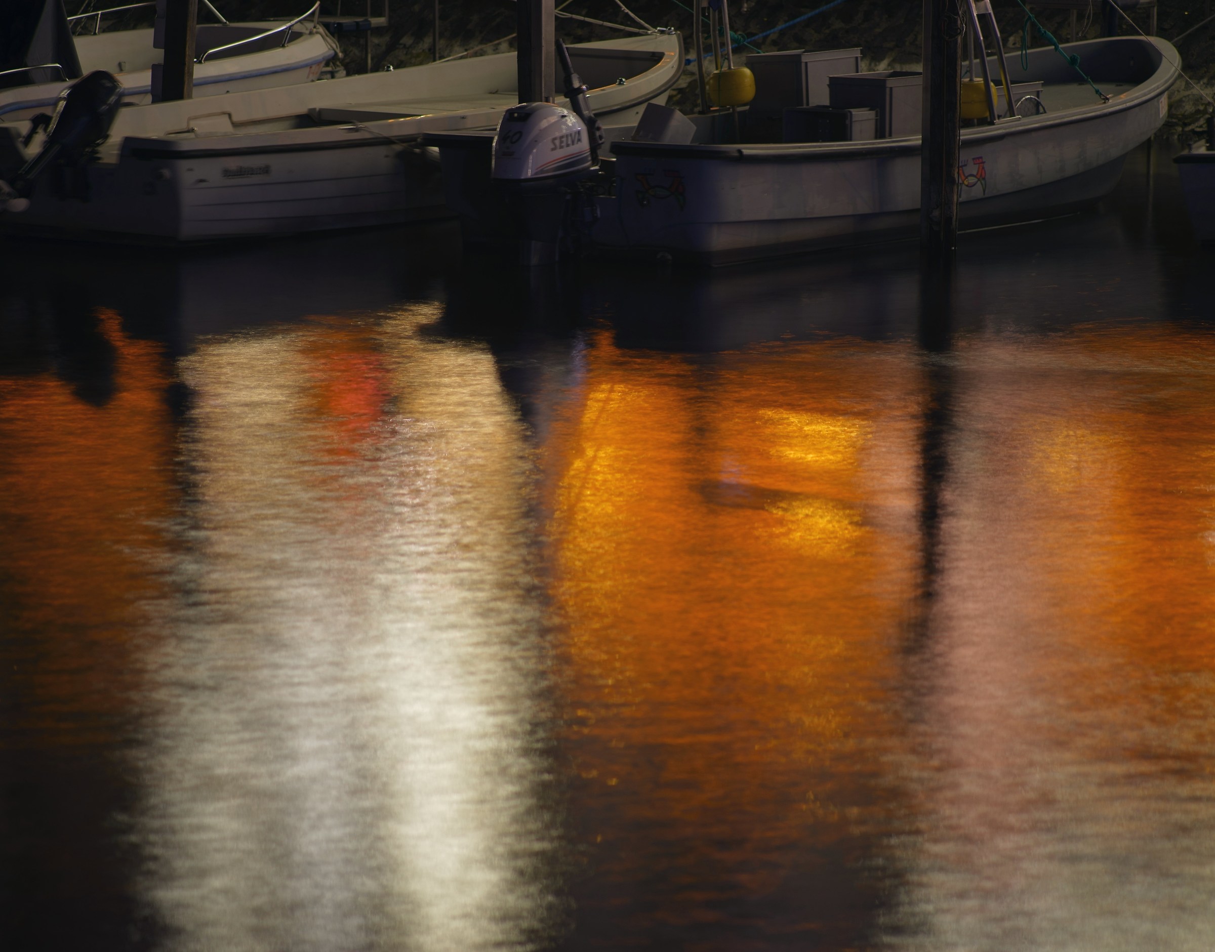 Fiery lake in Ascona