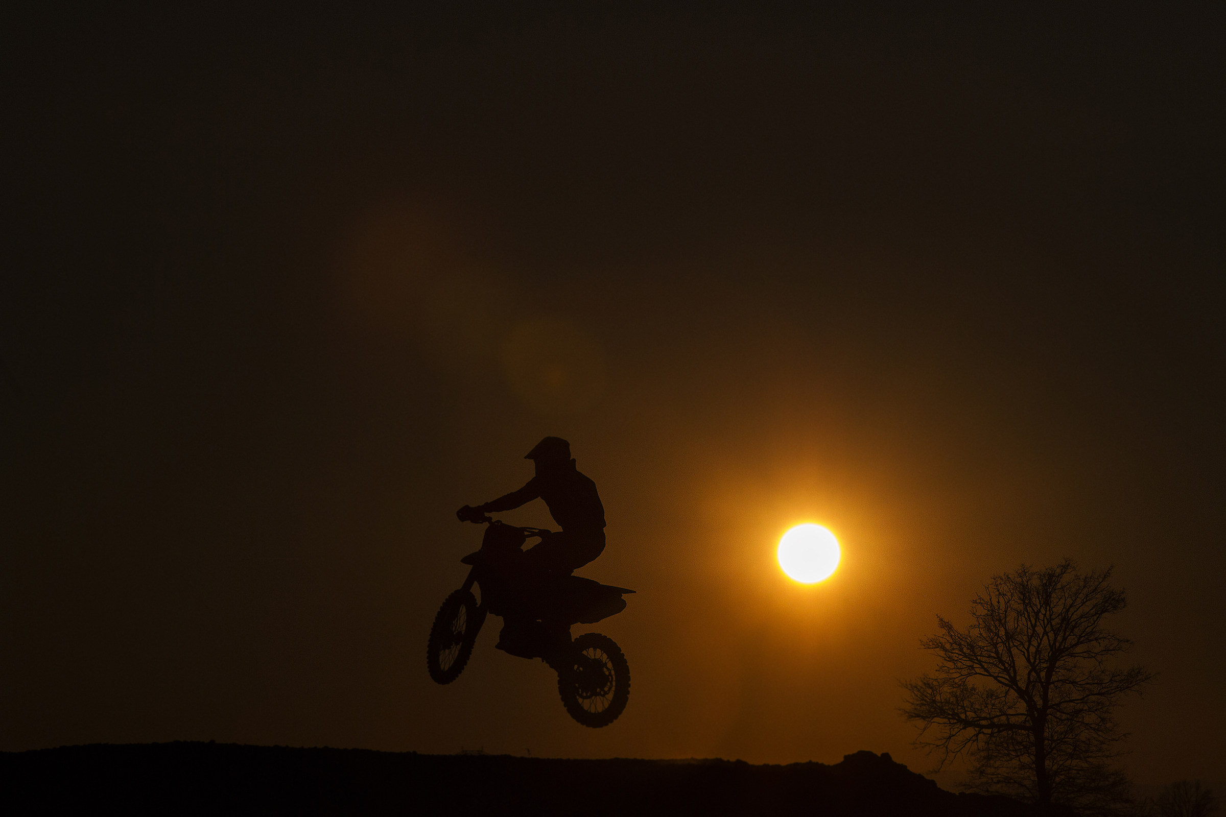 Flying at sunset ......