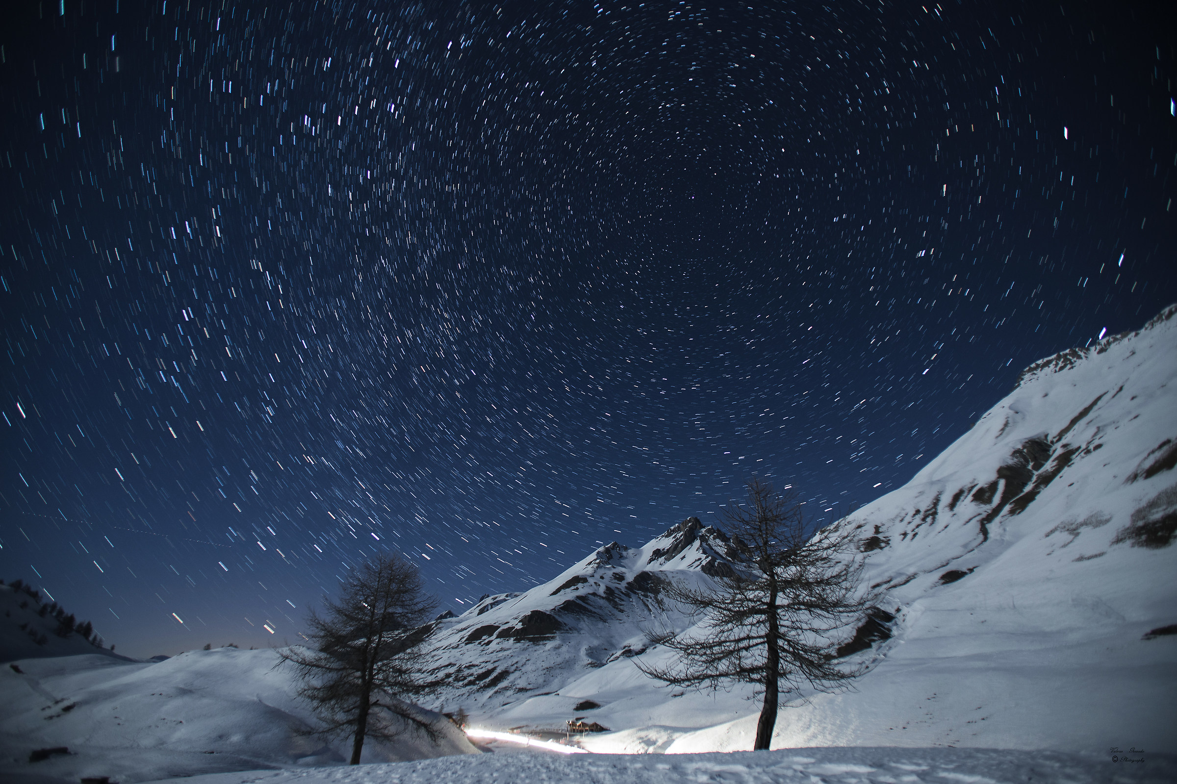 Evidence of star trail