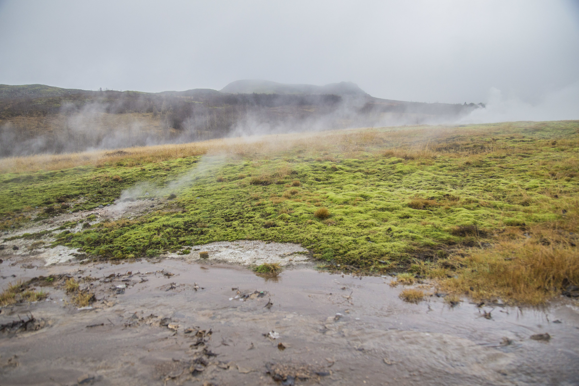 Geysir, gurgling bubbling