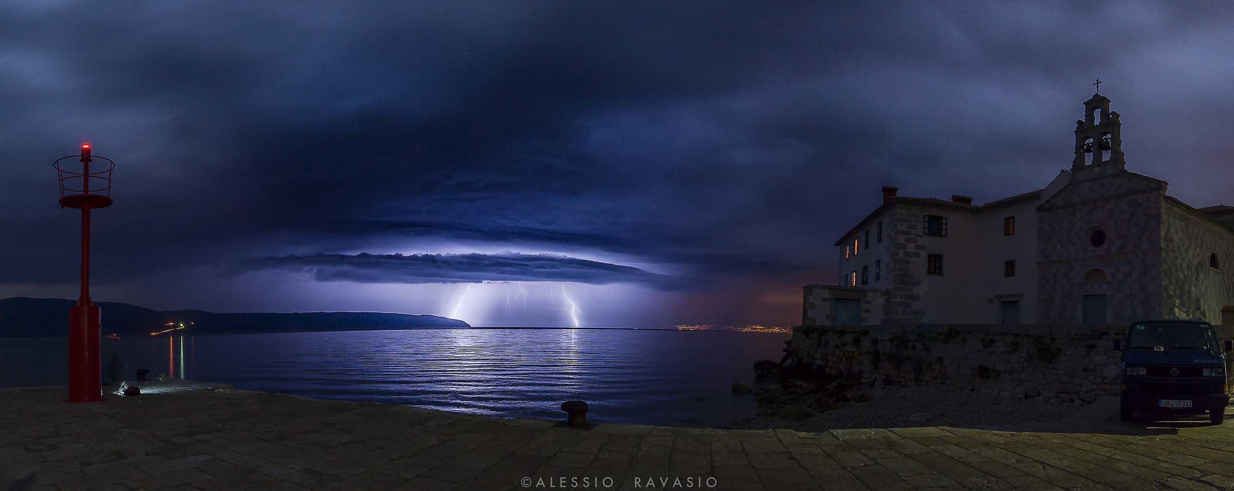 the lighthouse, the church and lightning