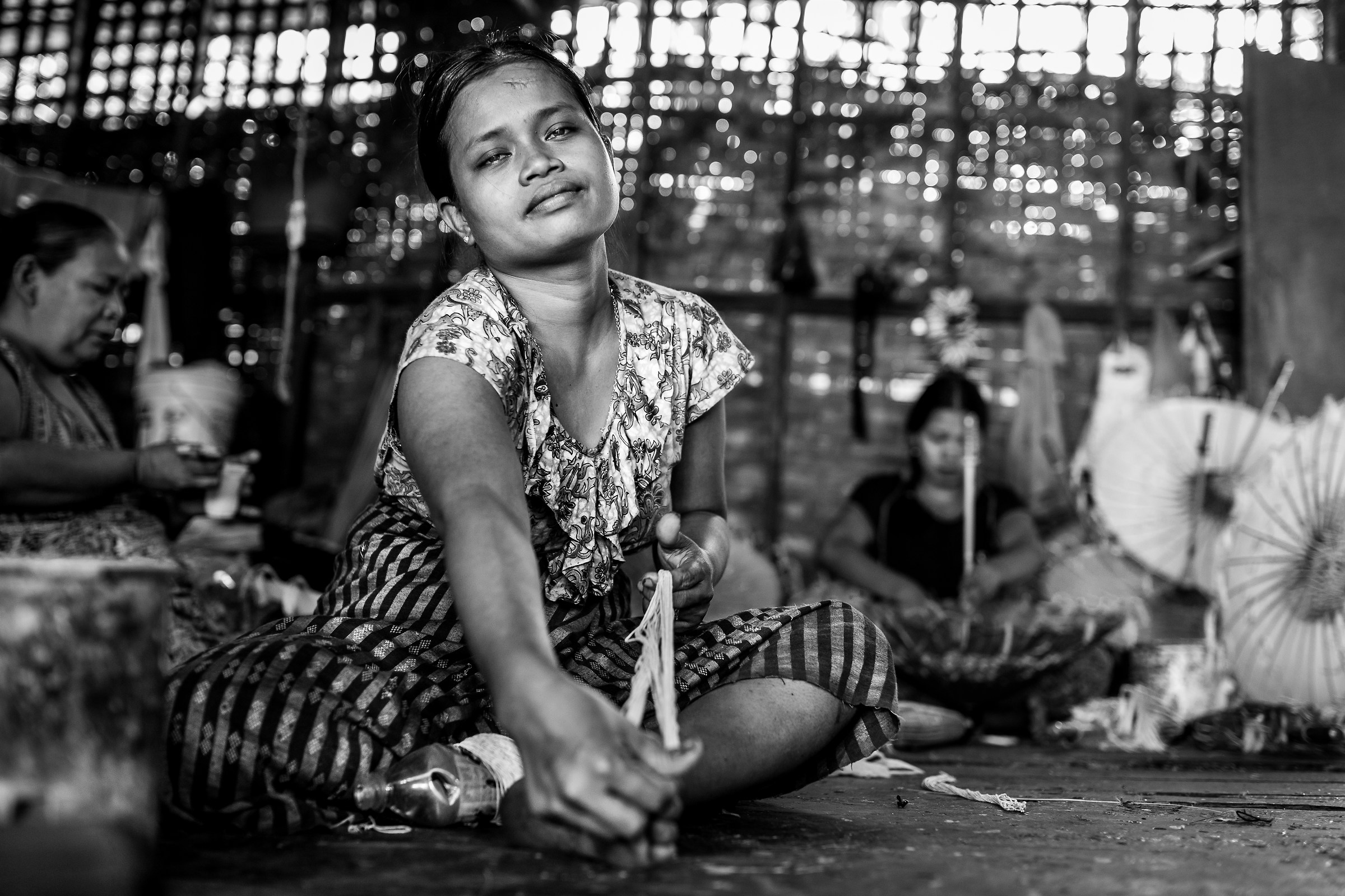 La ragazza degli ombrellini