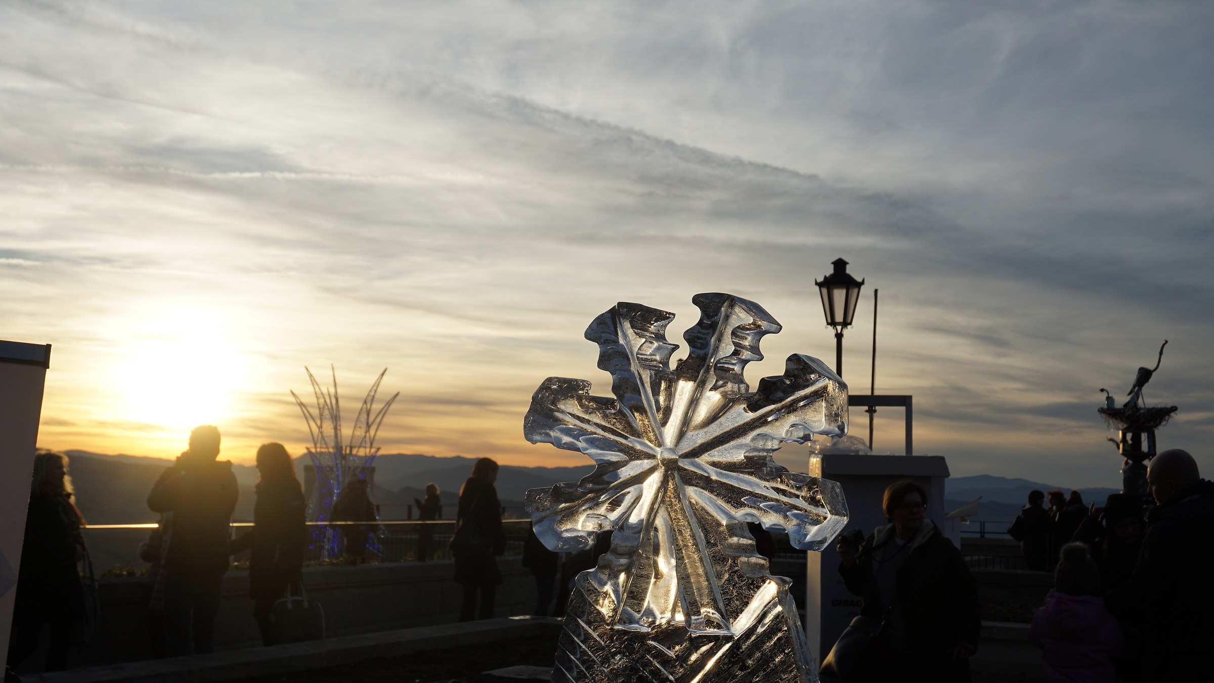 scultura di ghiaccio