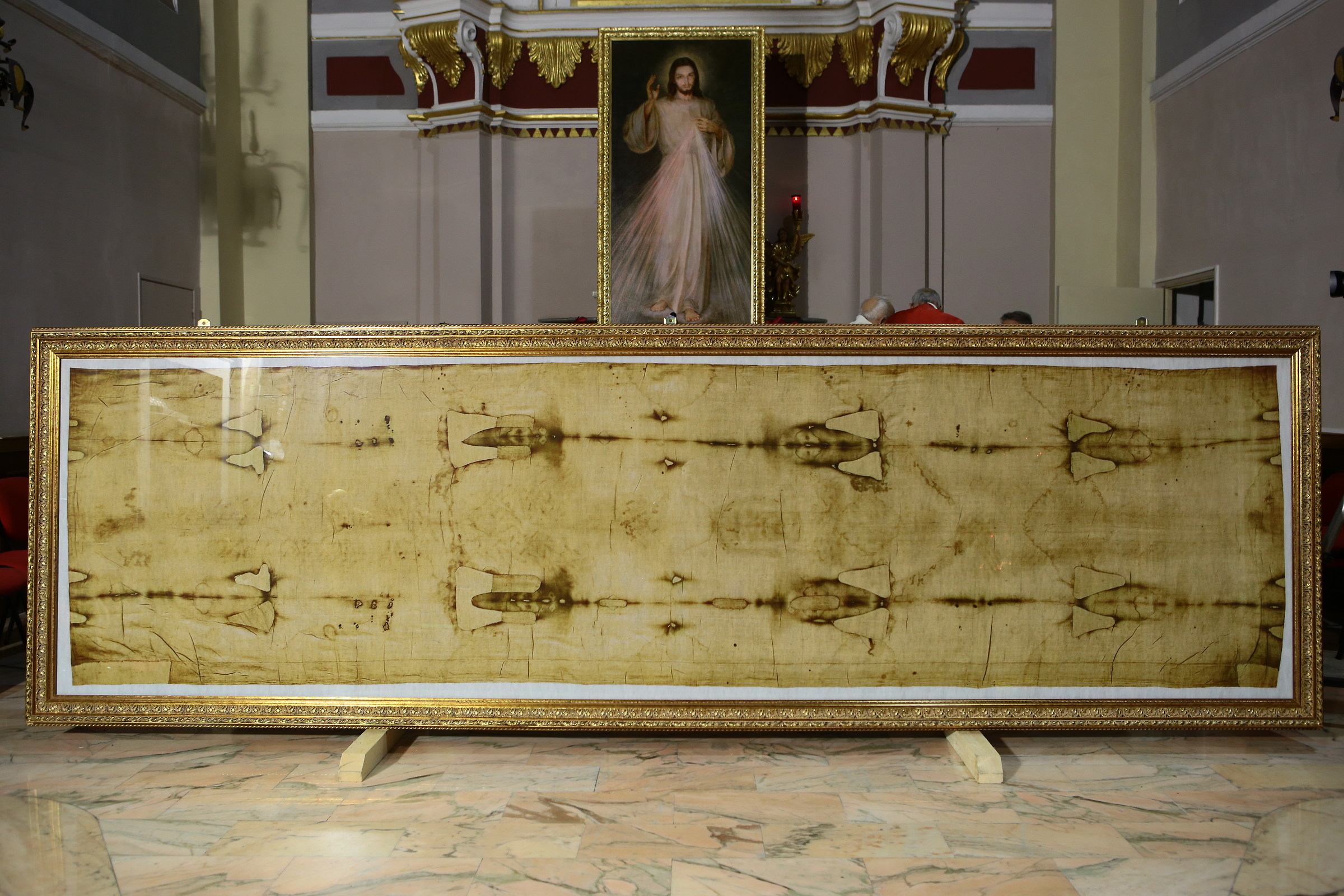 Copy of the Shroud on display in Vasto