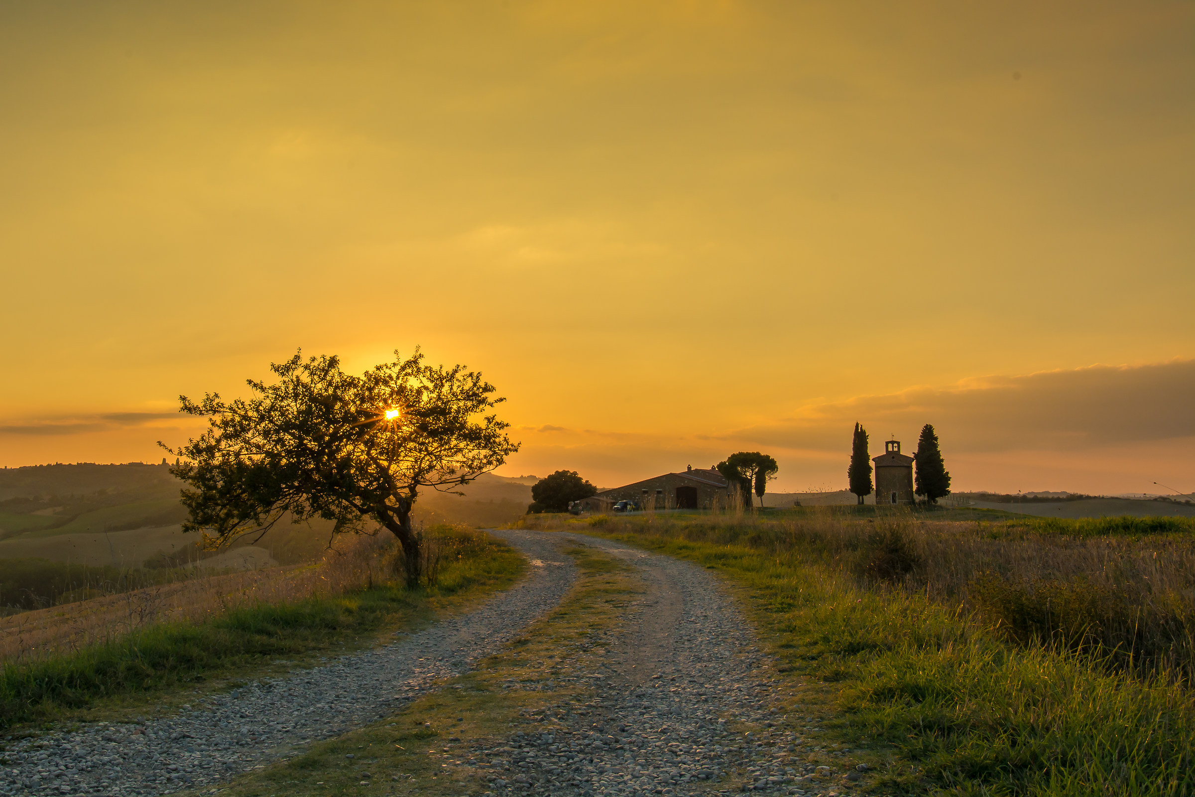 Sunset at Vitaleta hat