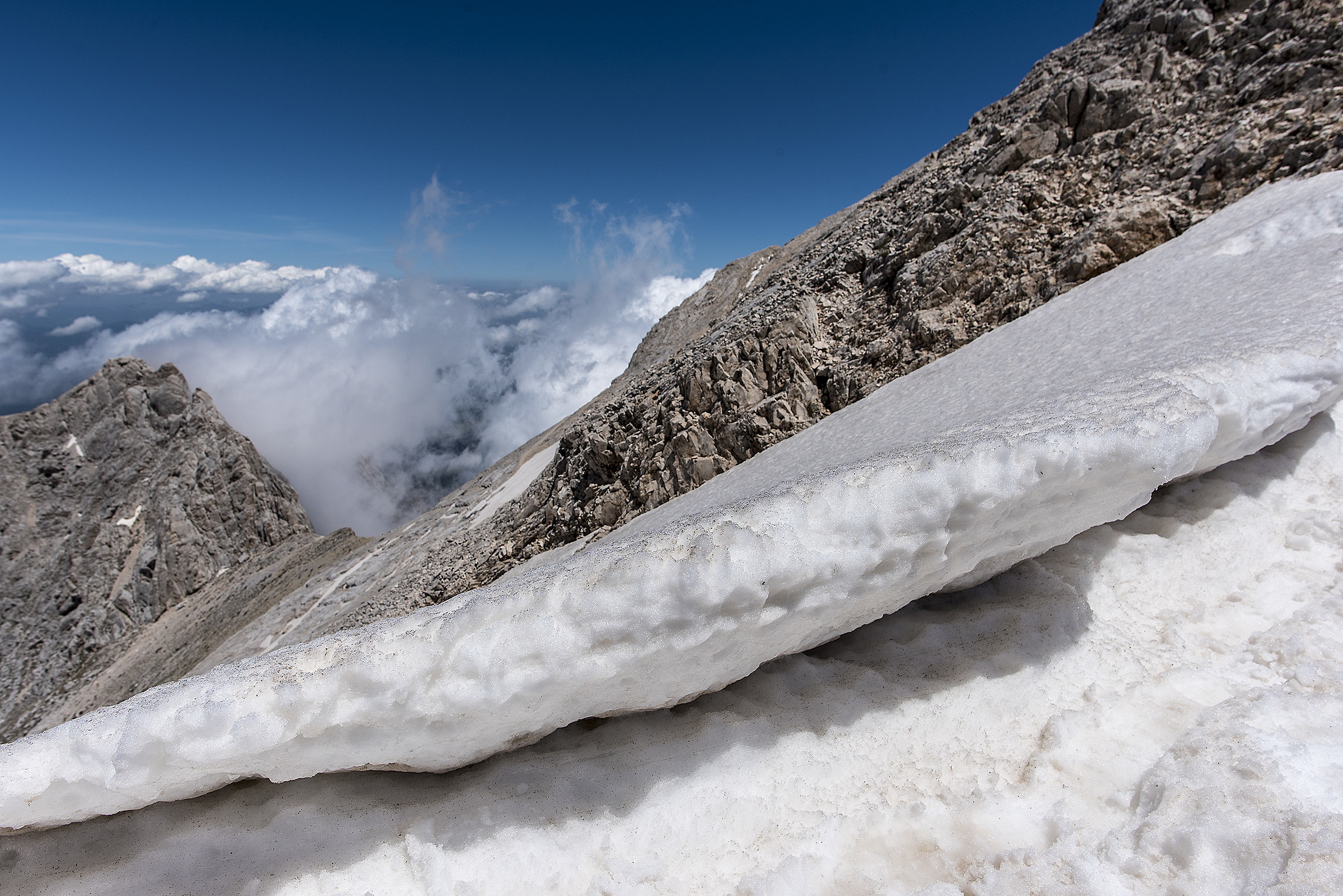 sbirciando l'infinito dalle creste del Gran Sasso