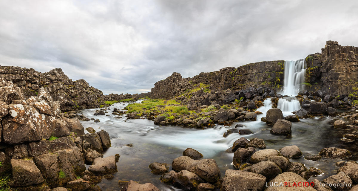 The Öxarárfoss waterfall