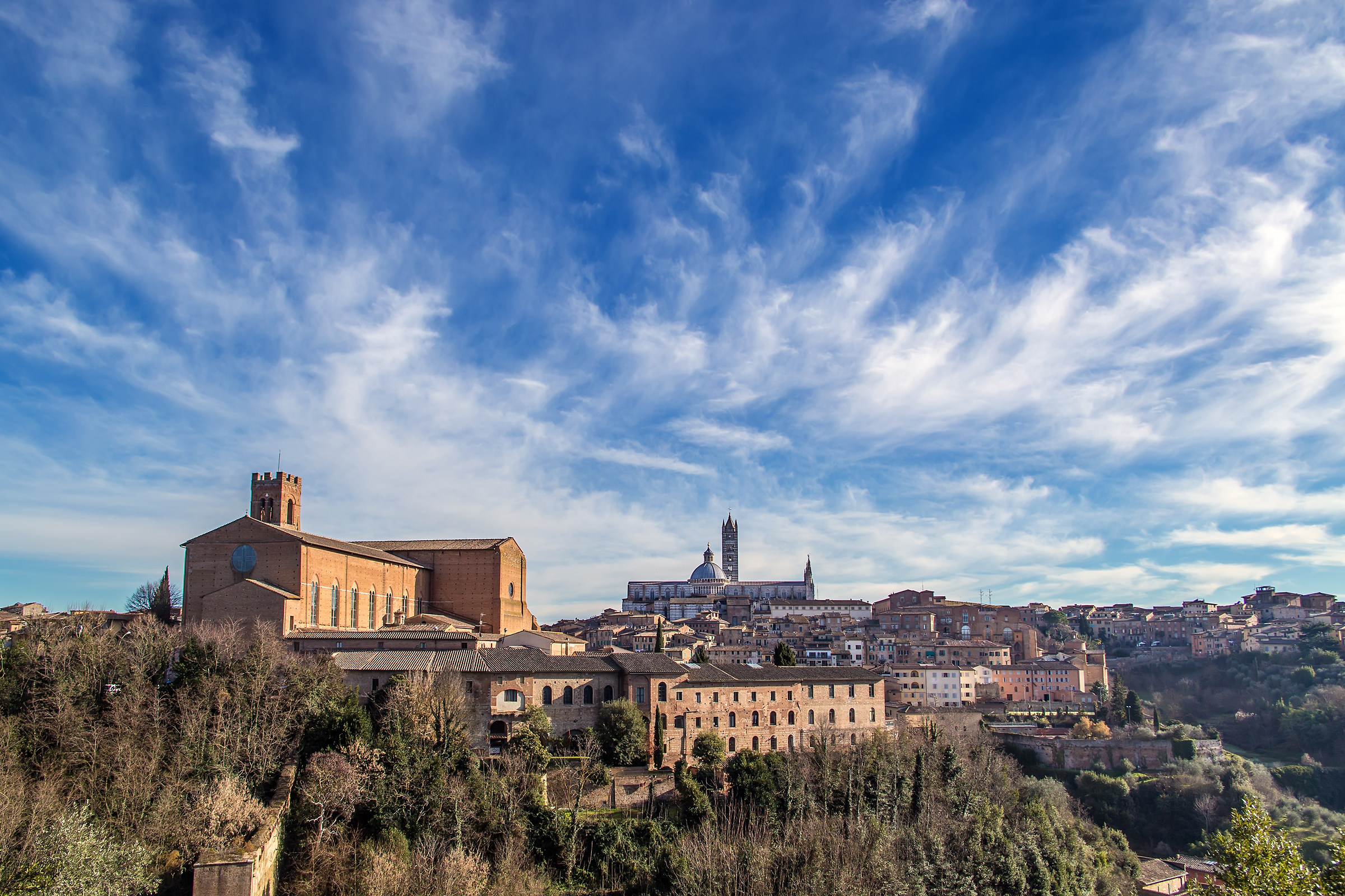 Veduta su Siena