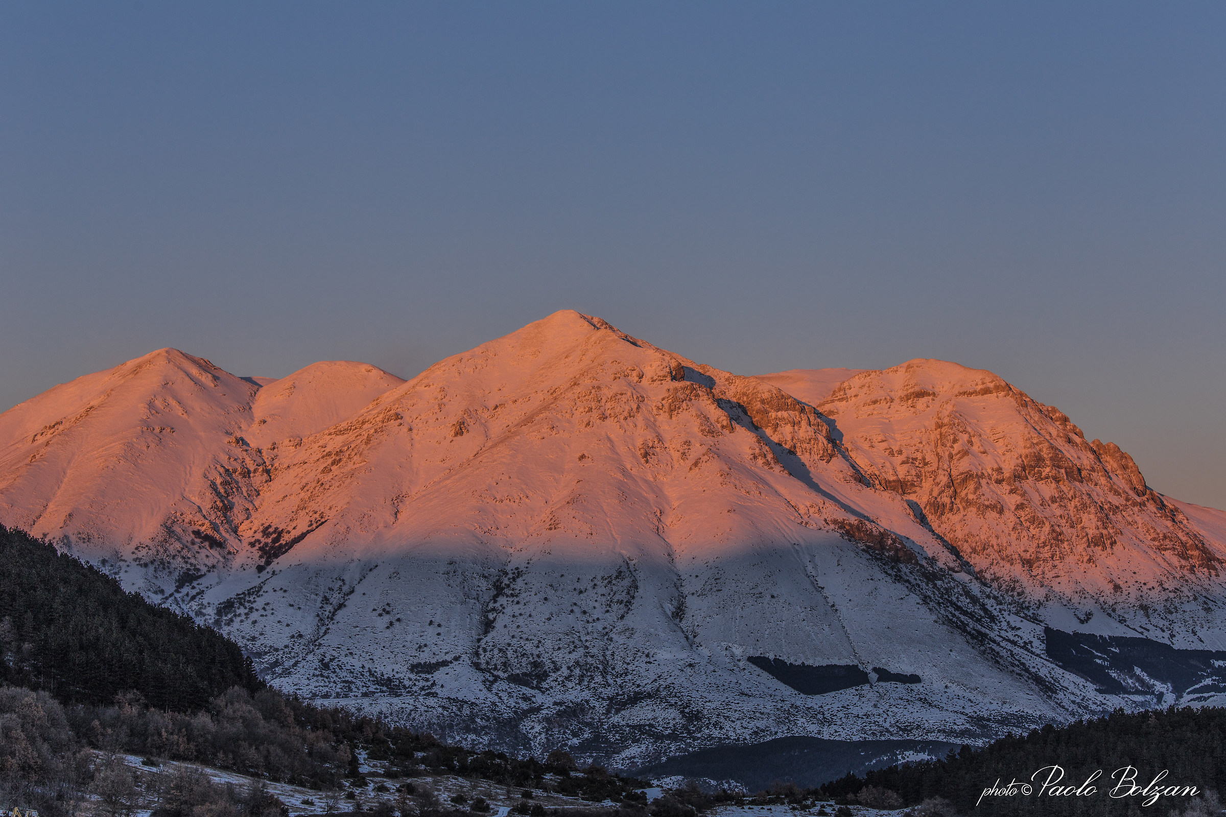 Monte Velino at sunset