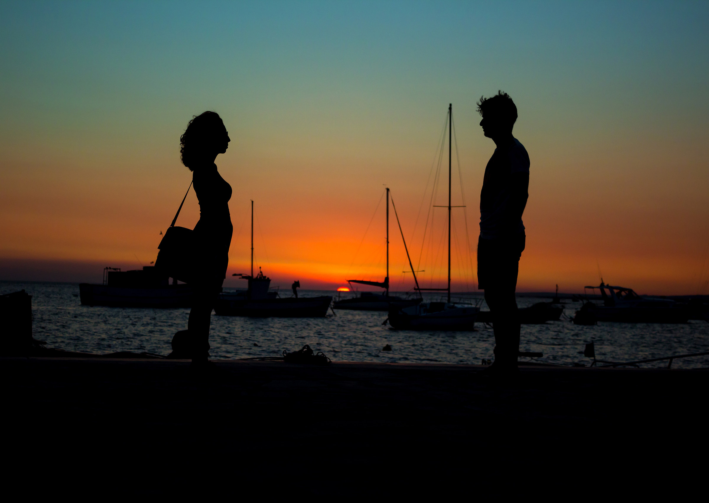 L'incontro al tramonto.