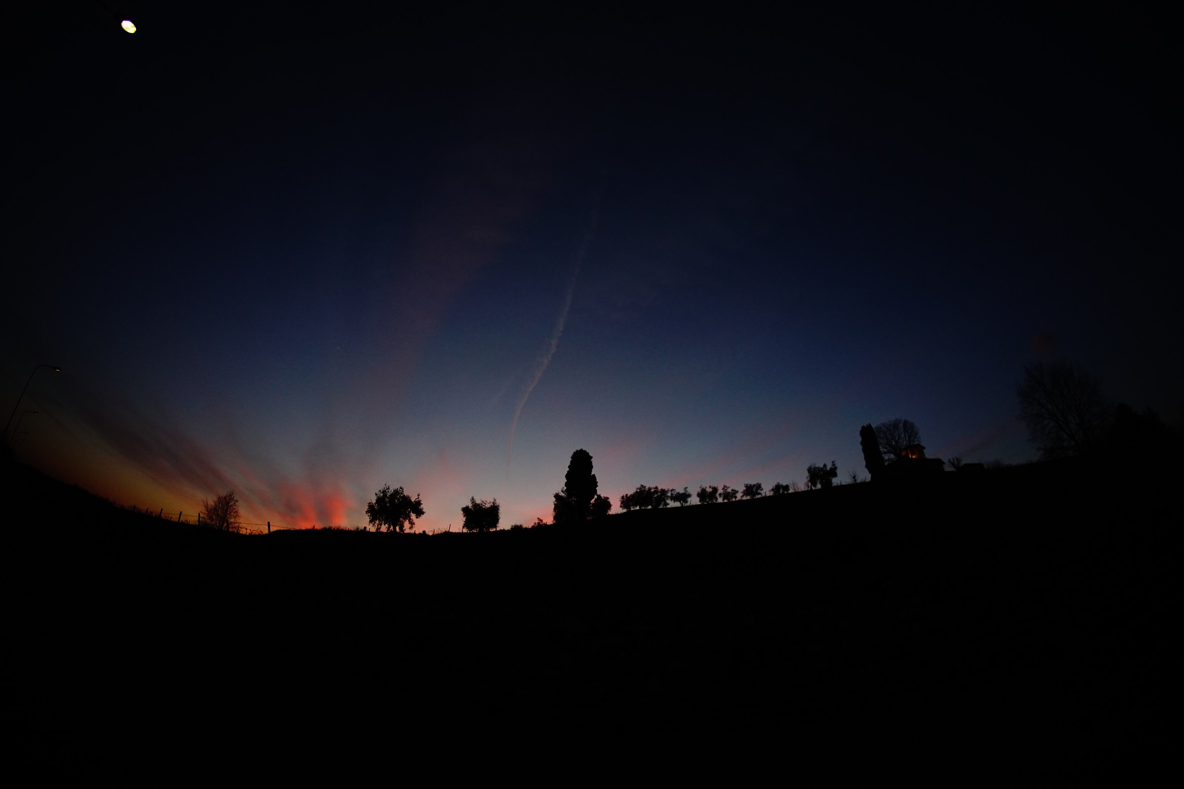 sunset in Franciacorta
