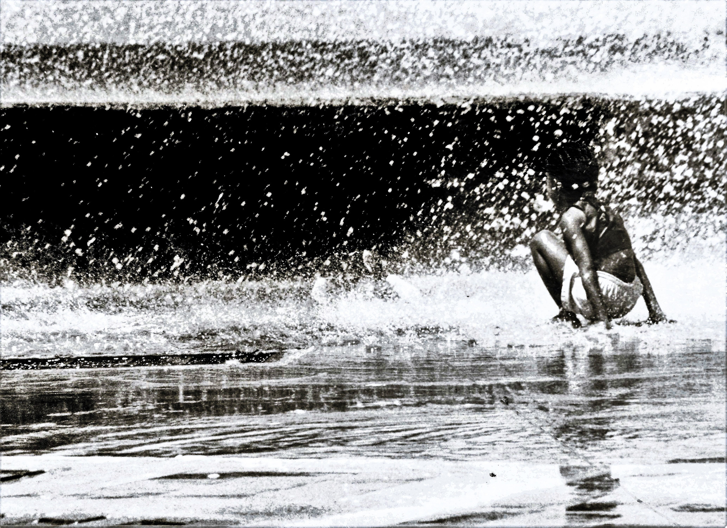 Tues lluvia sobre el malecon habanero