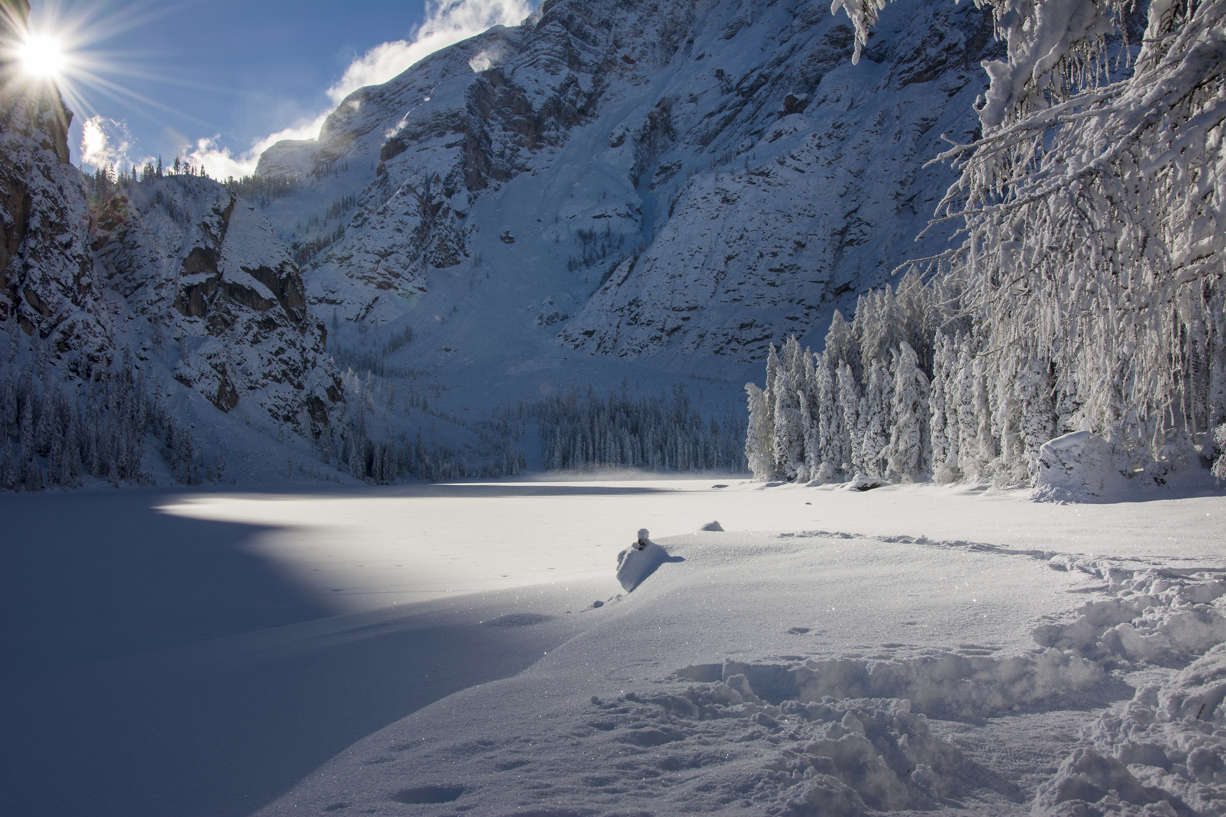 Lights and shadows in Braies
