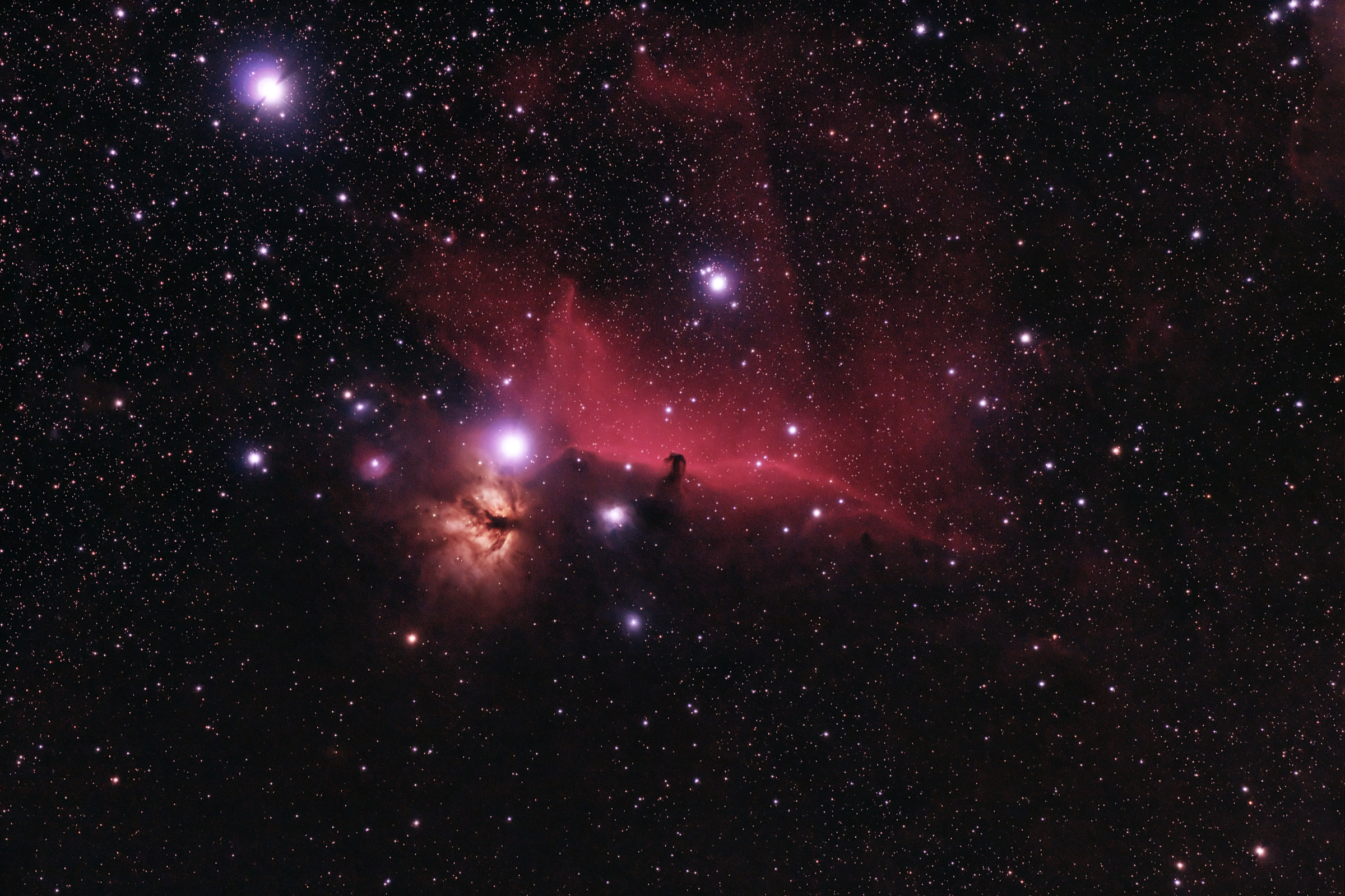 Nebulose Fiamma e Testa di Cavallo (RGB+Halfa)