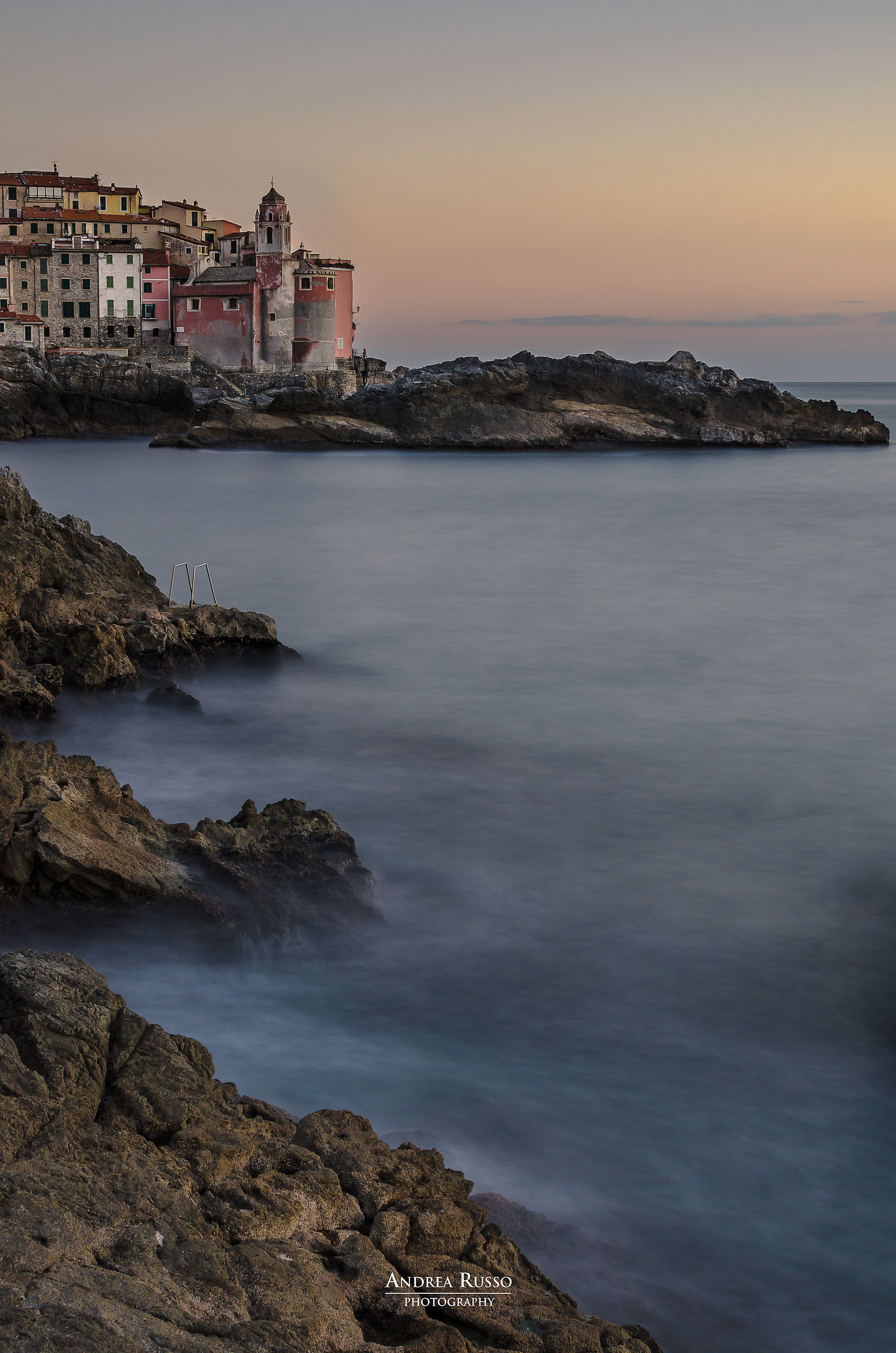 midwinter sunset in Tellaro