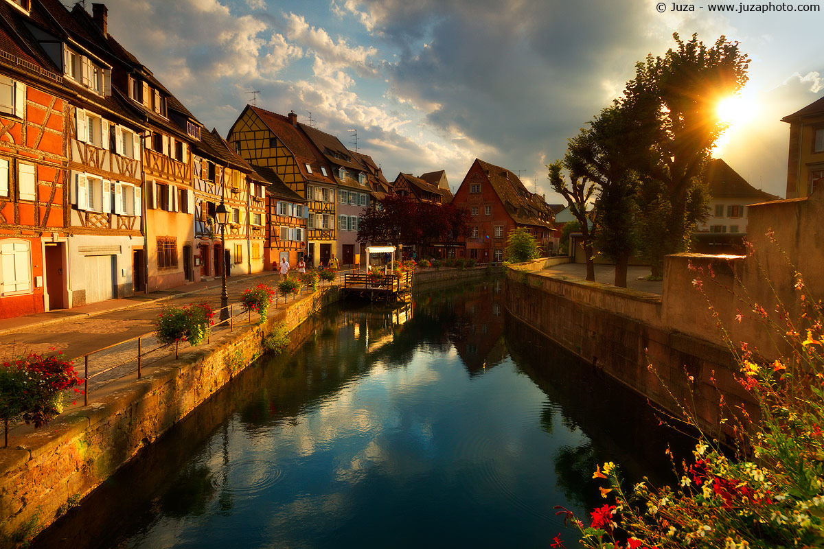 Colmar, tramonto e riflesso, 015901