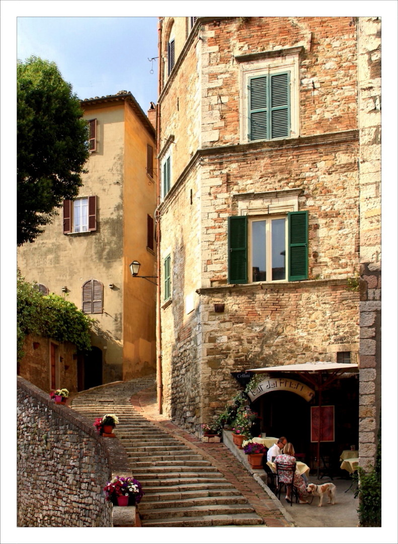 Sosta per un romantico caffè a Perugia
