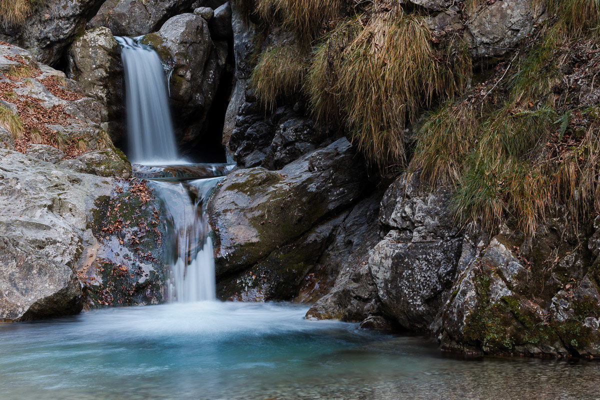 The stream of Val Vertova ...
