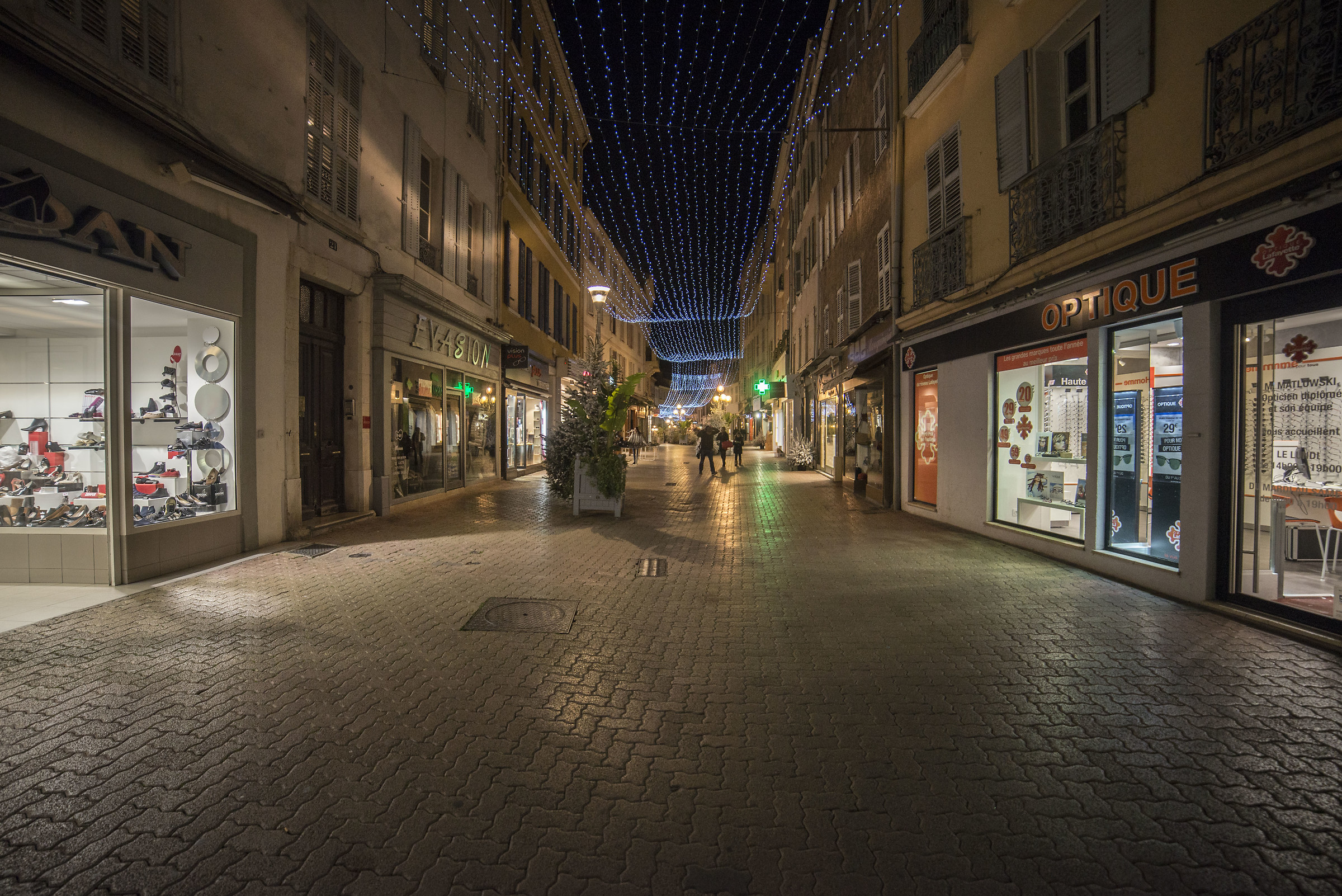 The streets of downtown