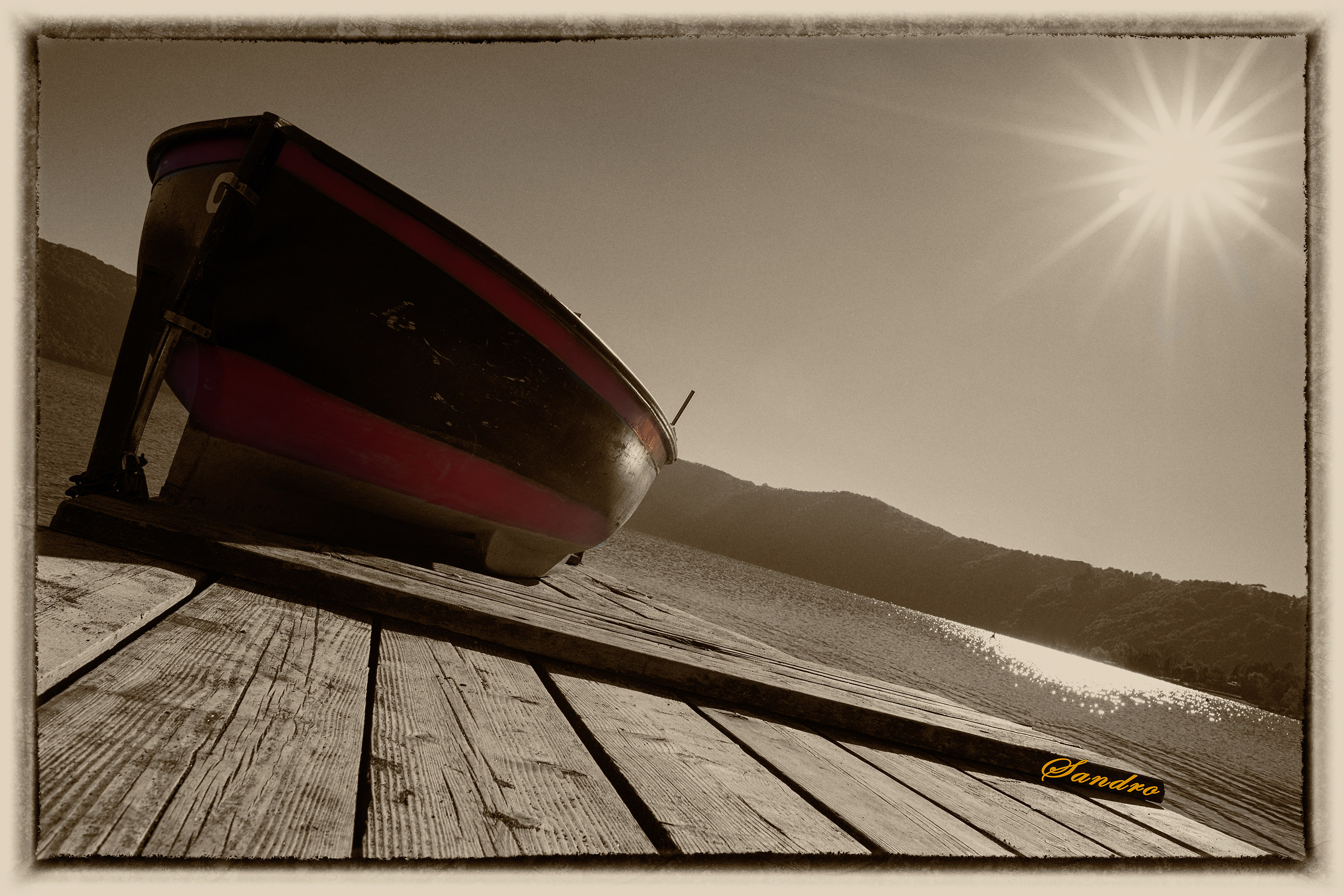 The usual boat ... at Castelgandolfo