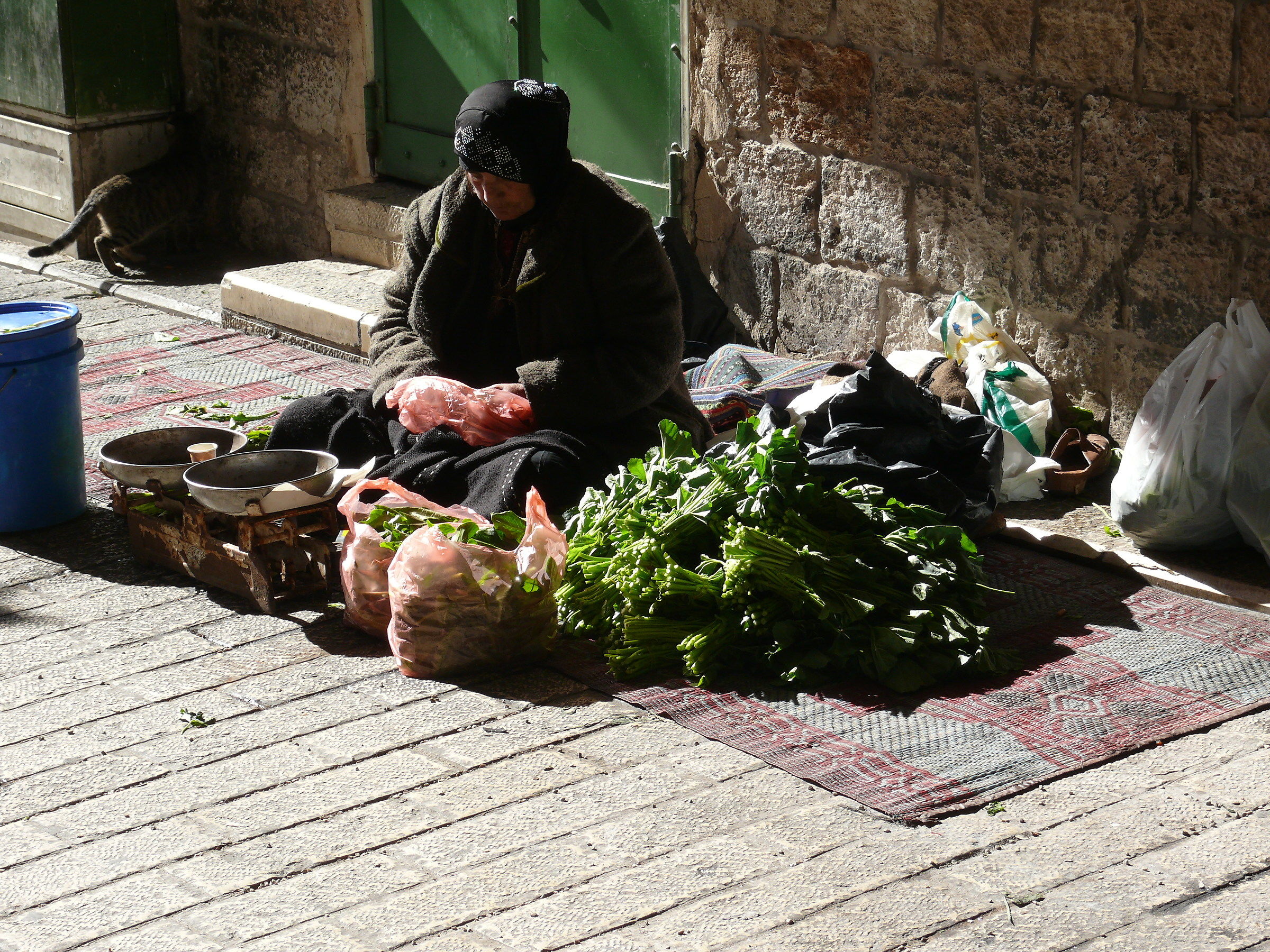 Venditrice palestinese