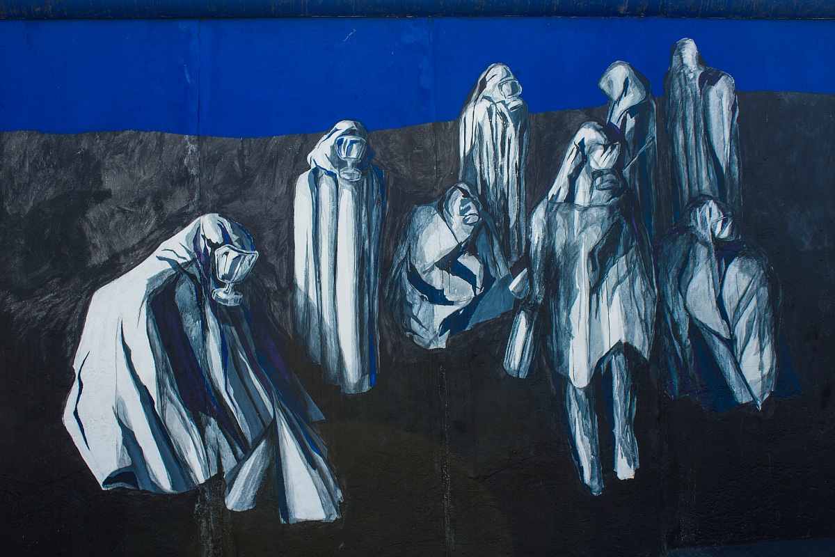 art on the wall of the west side