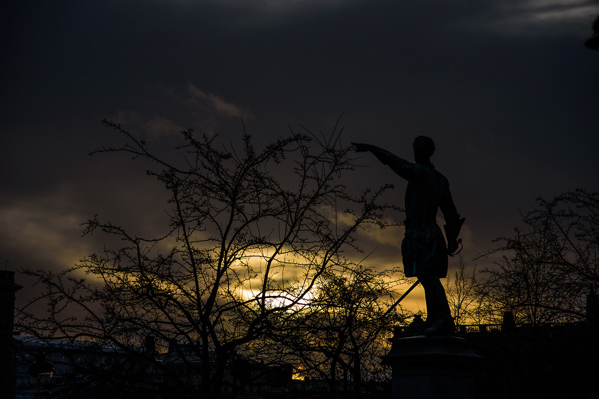 Durante un tramonto a Stoccolma