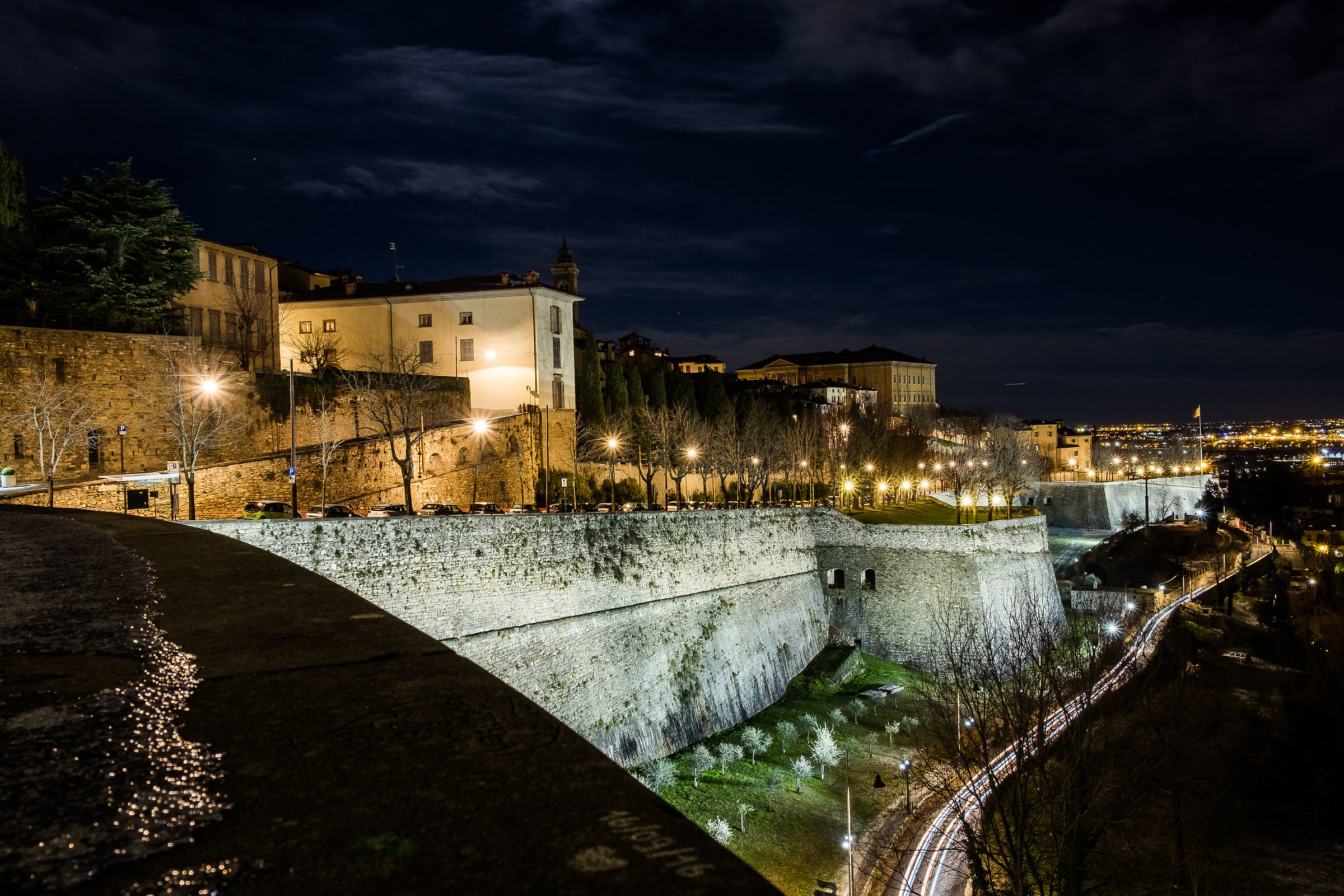 Bergamo by night
