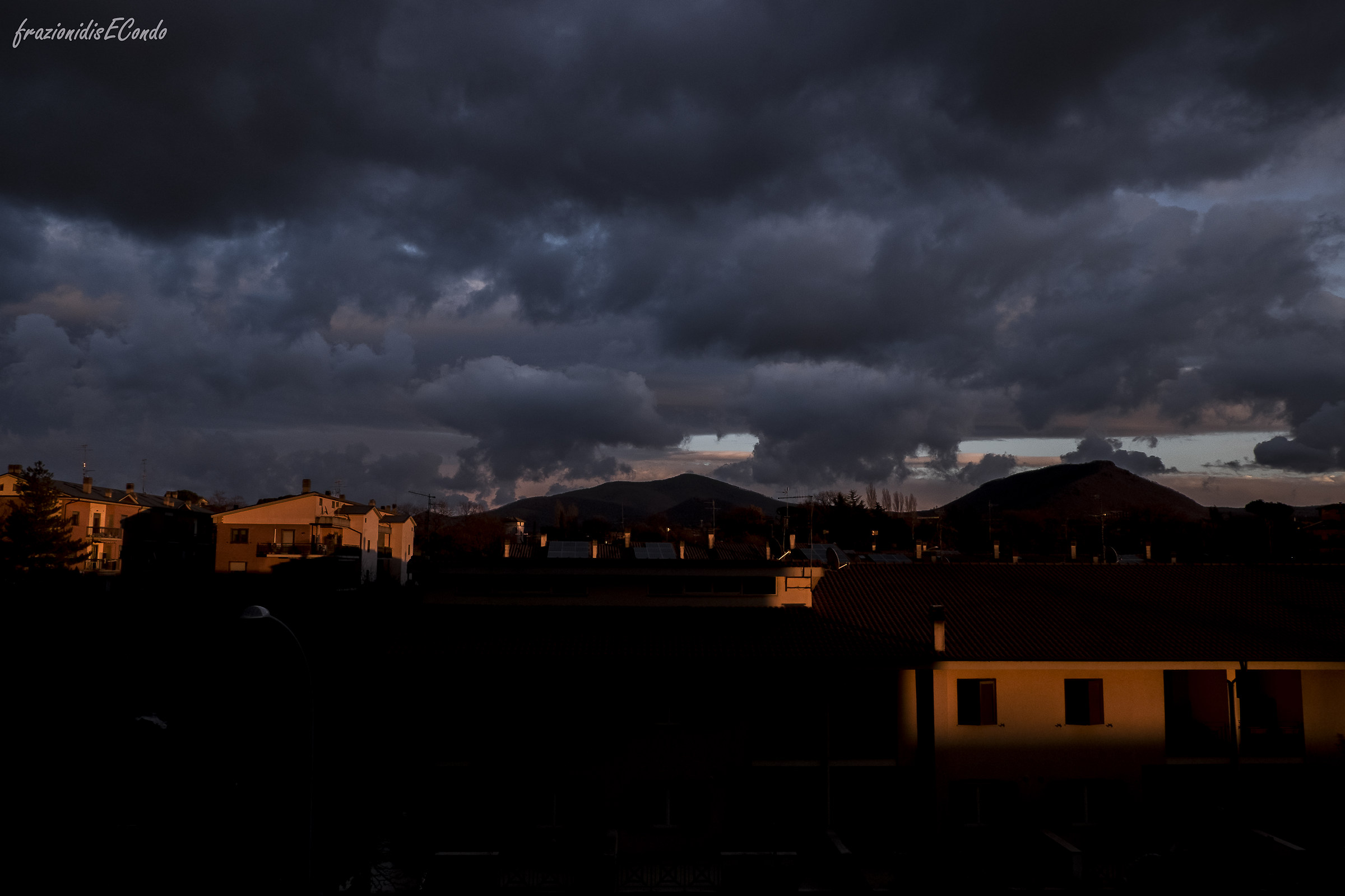 the opposite side of the sunset