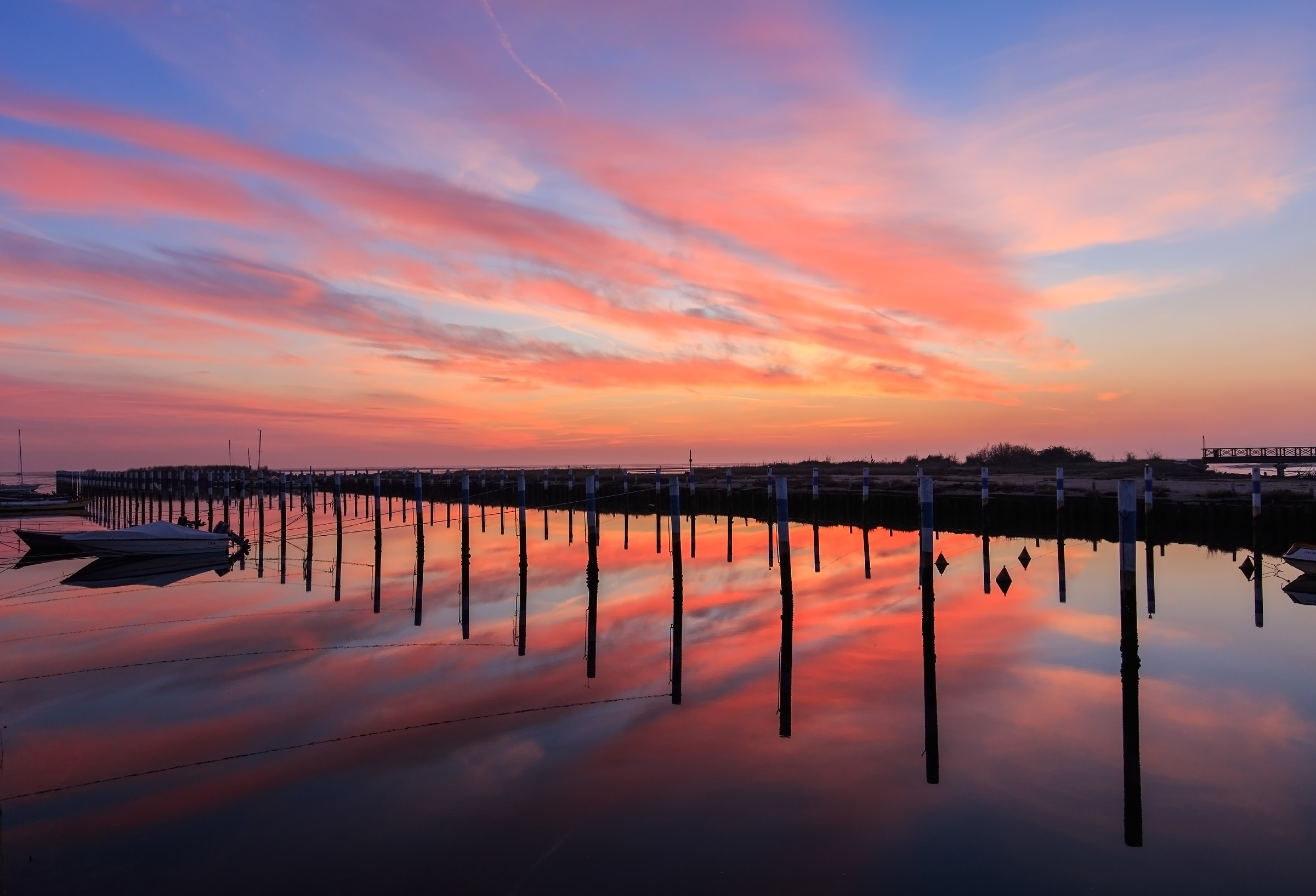 i bei tramonti che sa regalarci la laguna di Grado