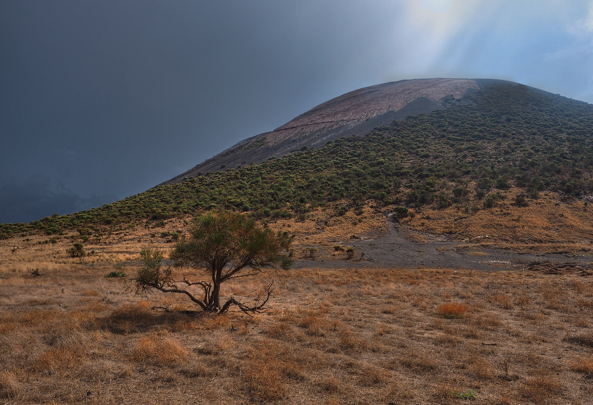 After the storm a ray of sunshine illuminates ...