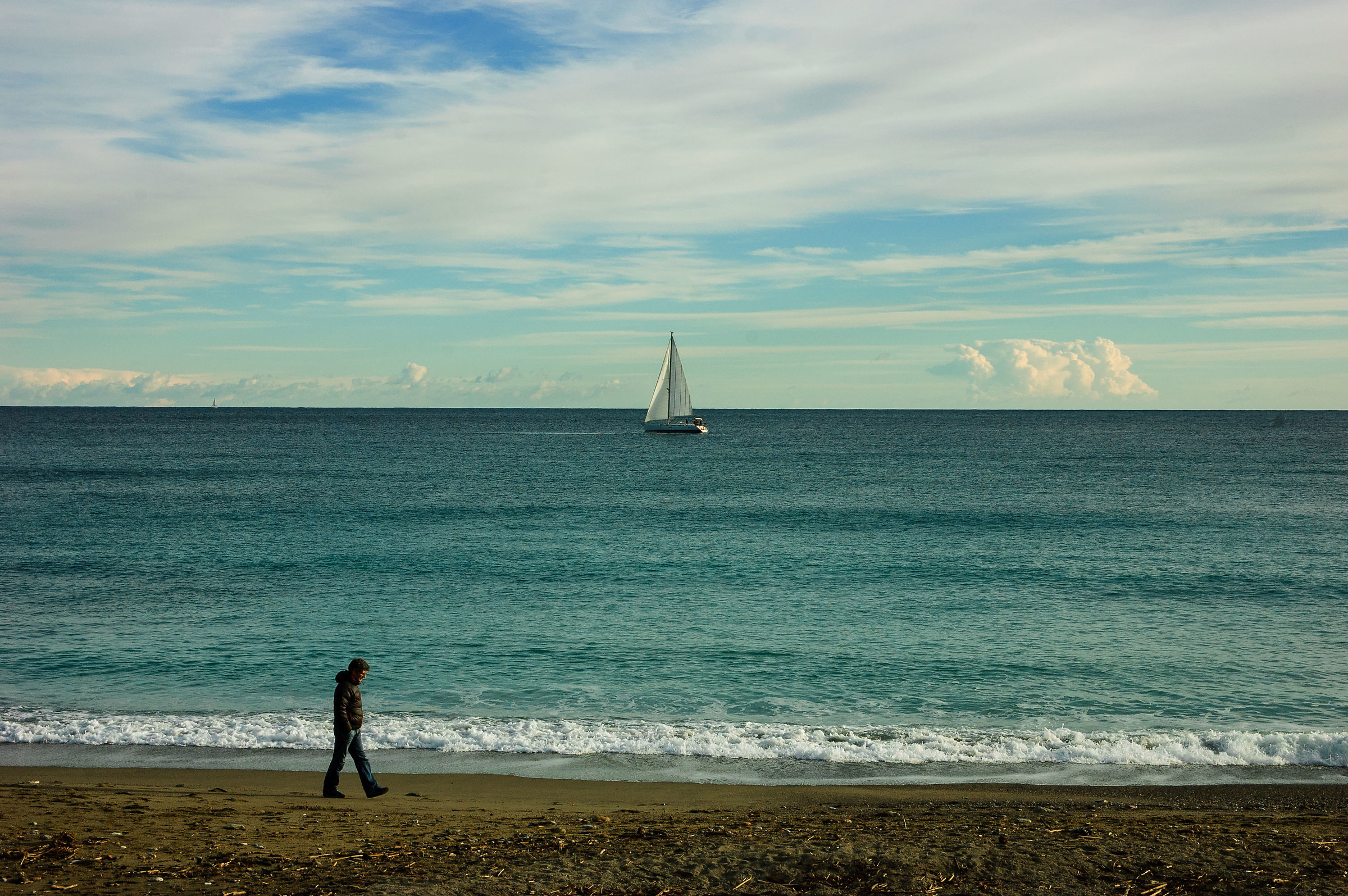 Solo....il rumore del mare e i propri pensieri