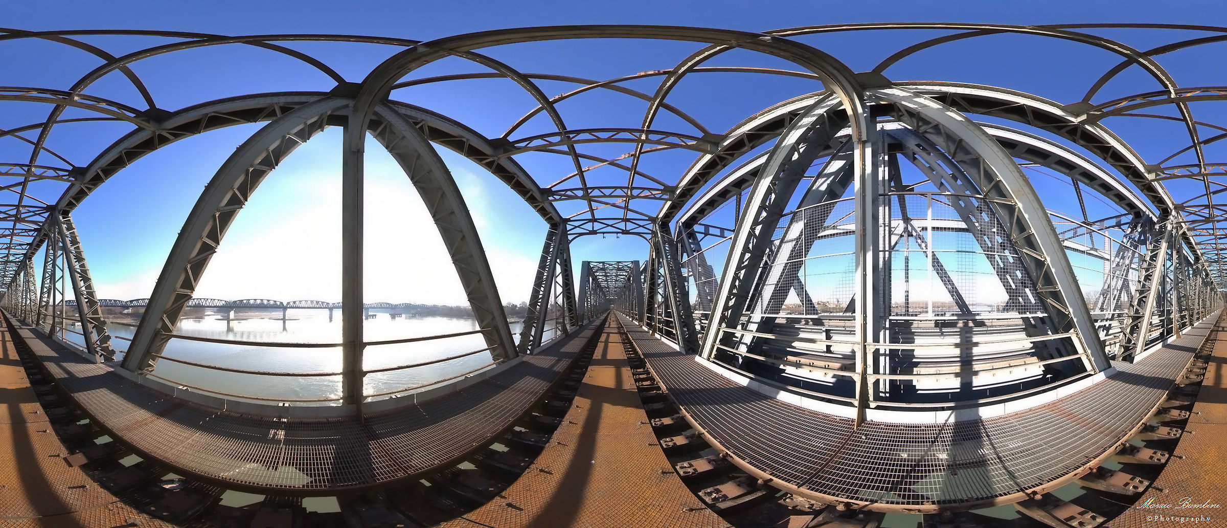 Revere (mn) sono tornato sul vecchio ponte di ferro ...