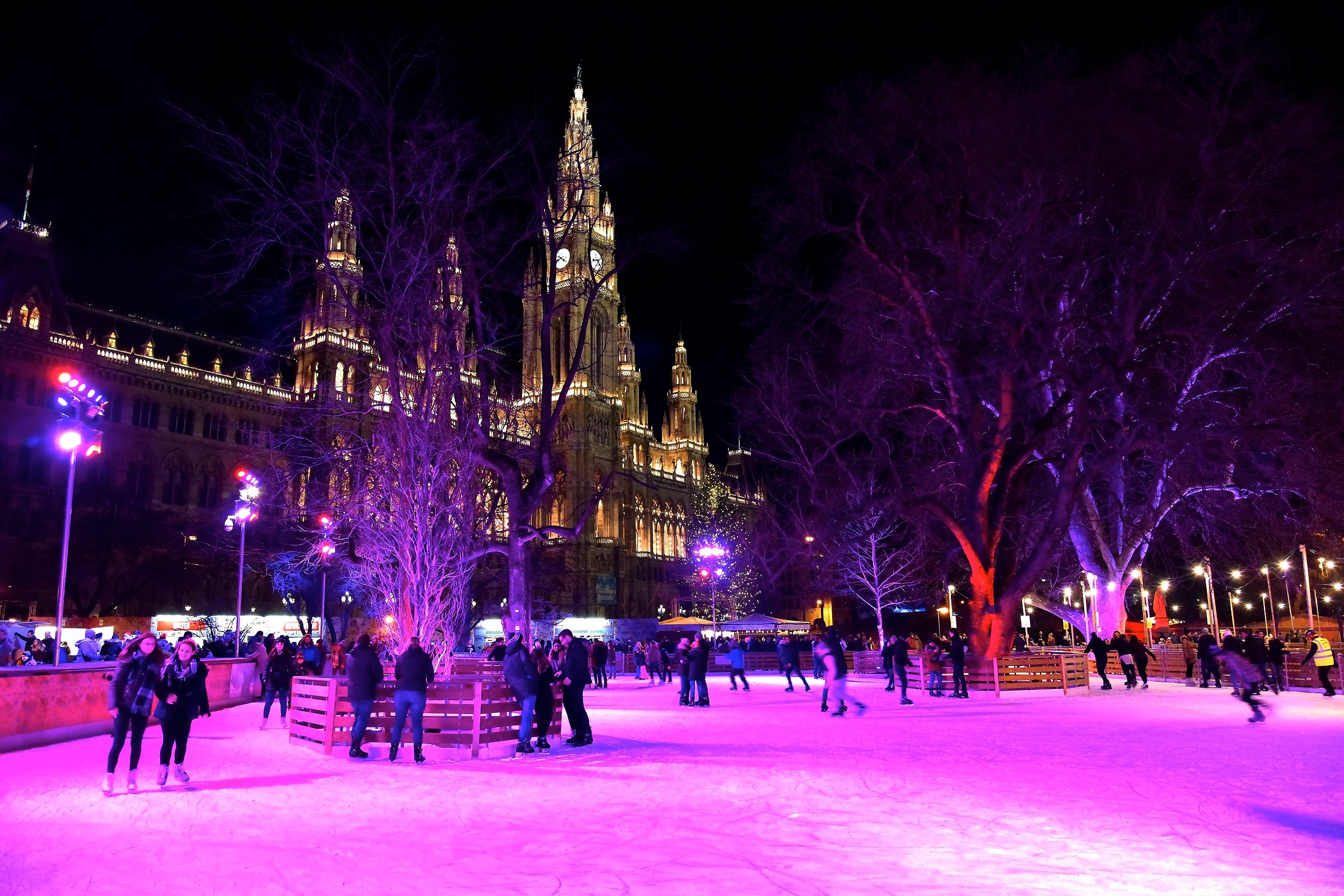 Rathaus Vienna - Pista sul ghiaccio di Natale