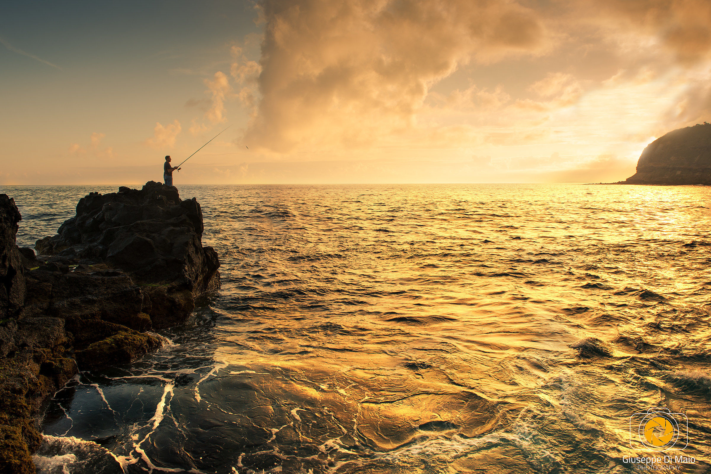 The Sea and the fisherman, Azores, Sao Miguel Island