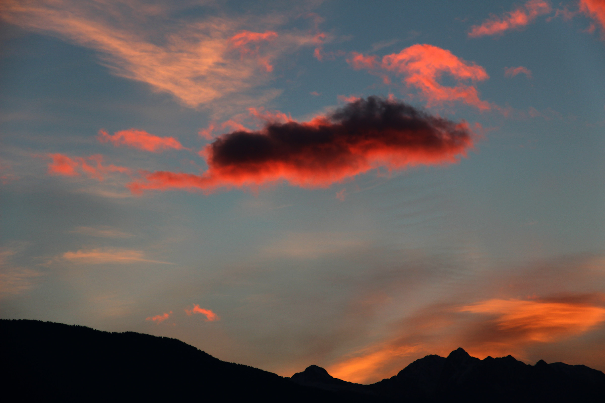 tramonto sulle Orobie