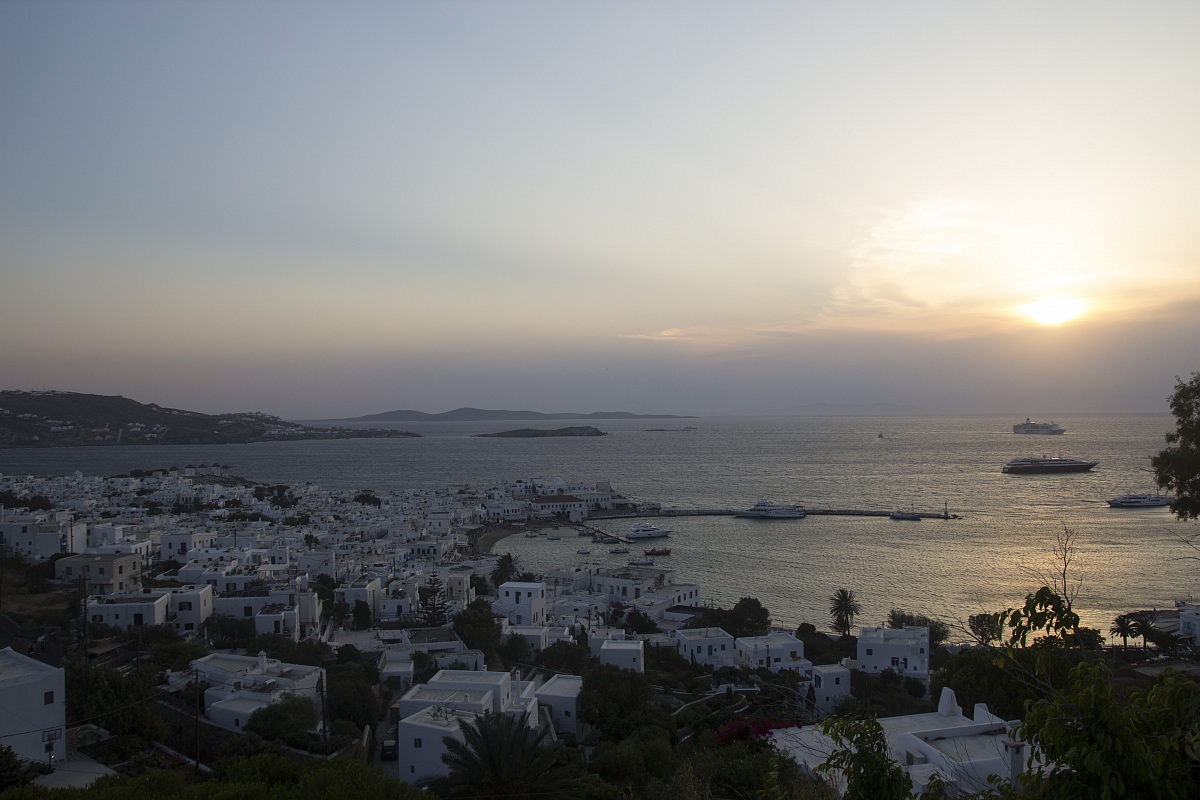 Vista su Mykonos