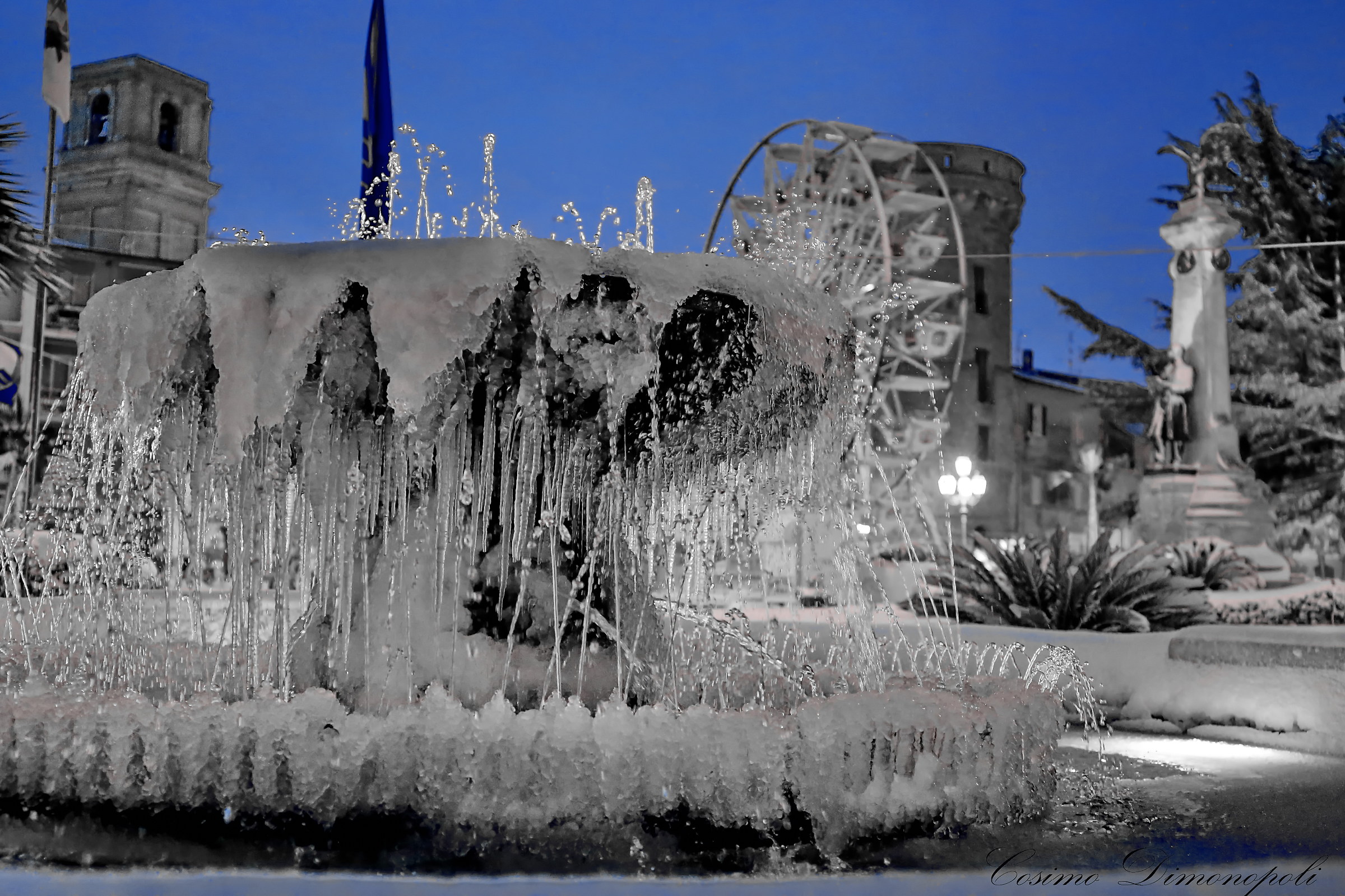 The fountain in Piazza Rossetti Vasto (ch)