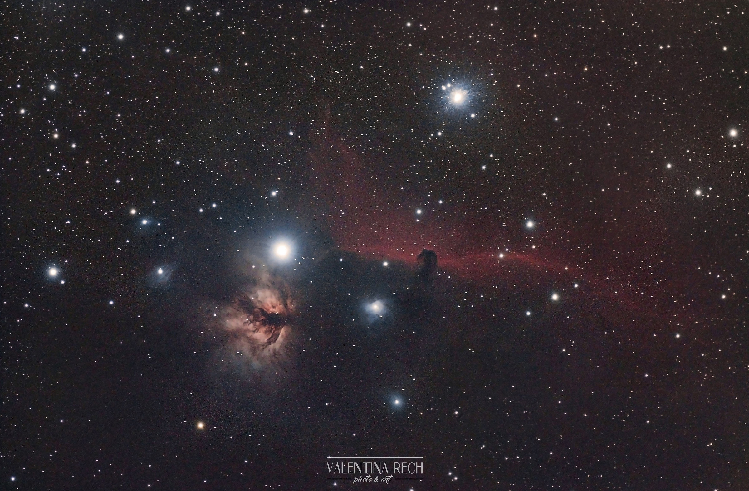 Horse Head Nebula and Flame