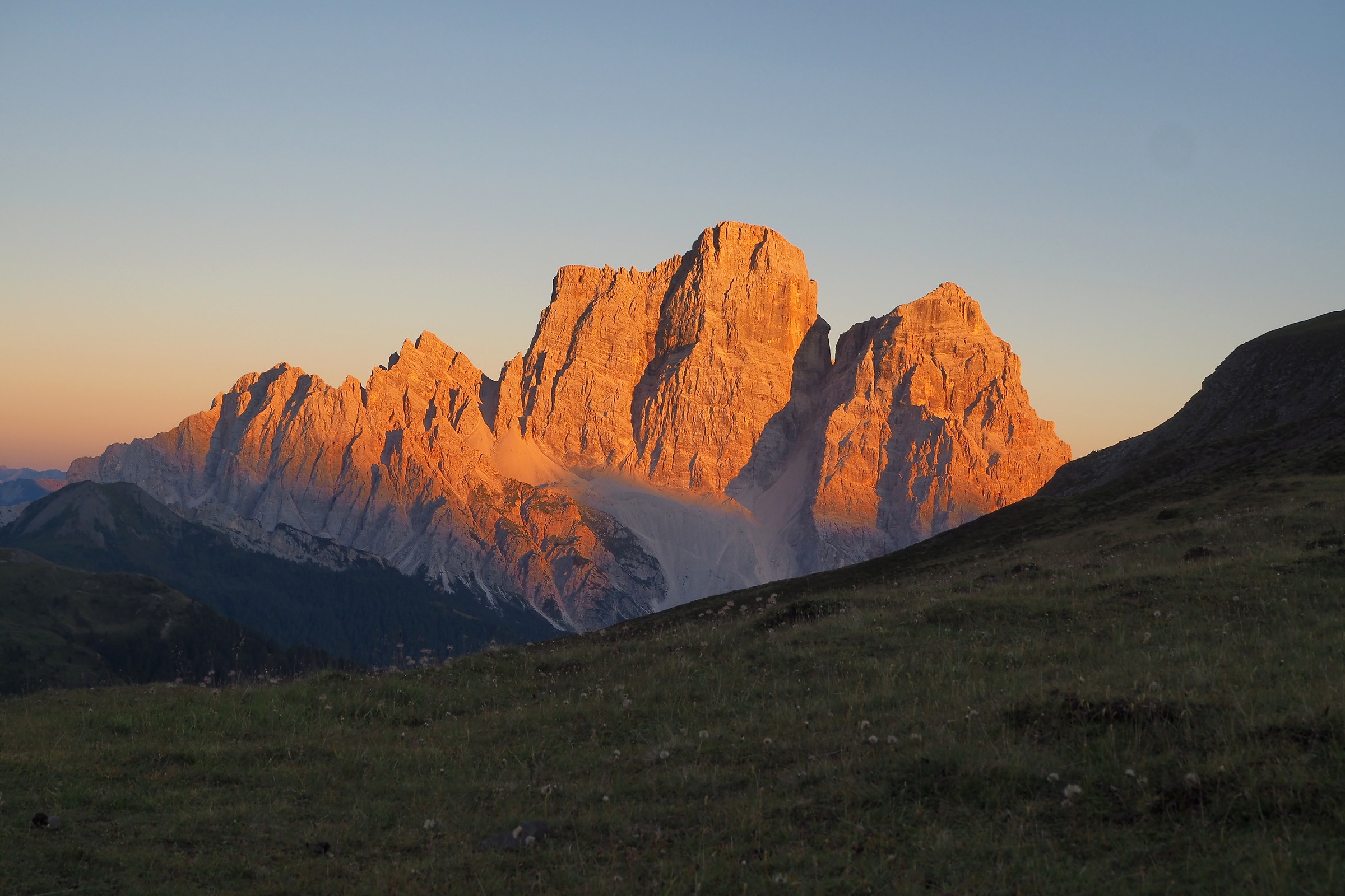 Monte Pelmo at sunset