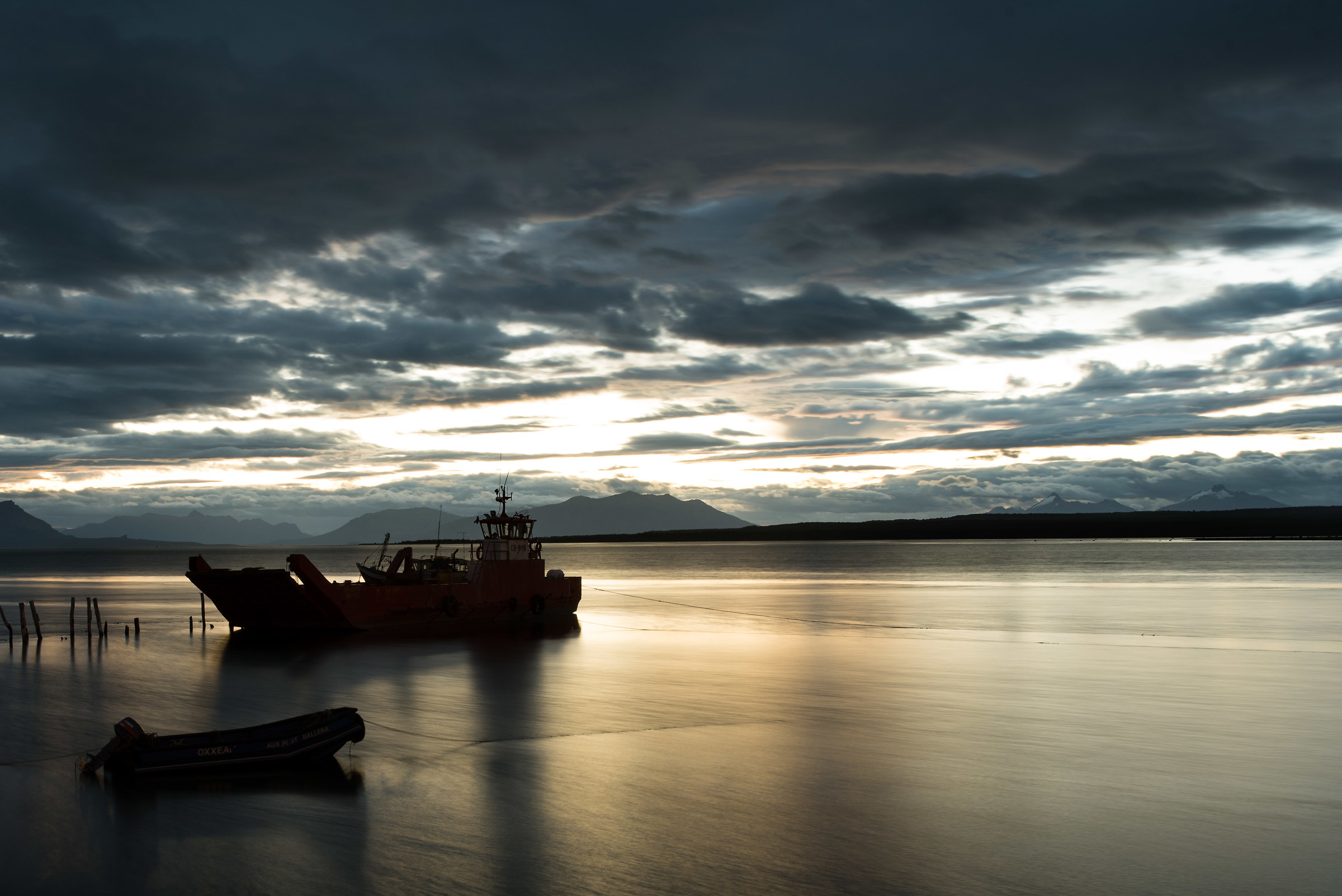 Sunset in Puerto Natales