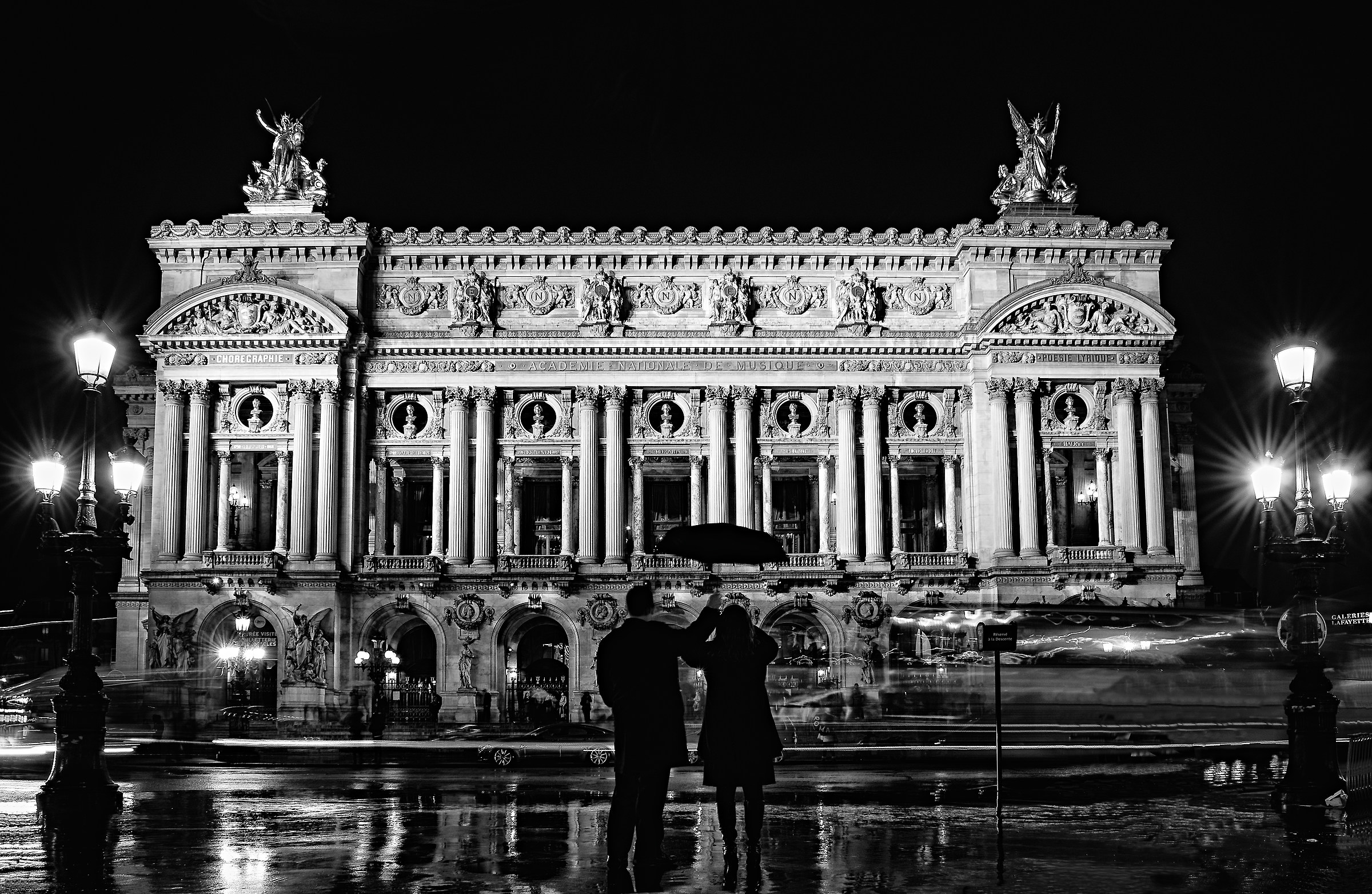 Postcard under in the rain