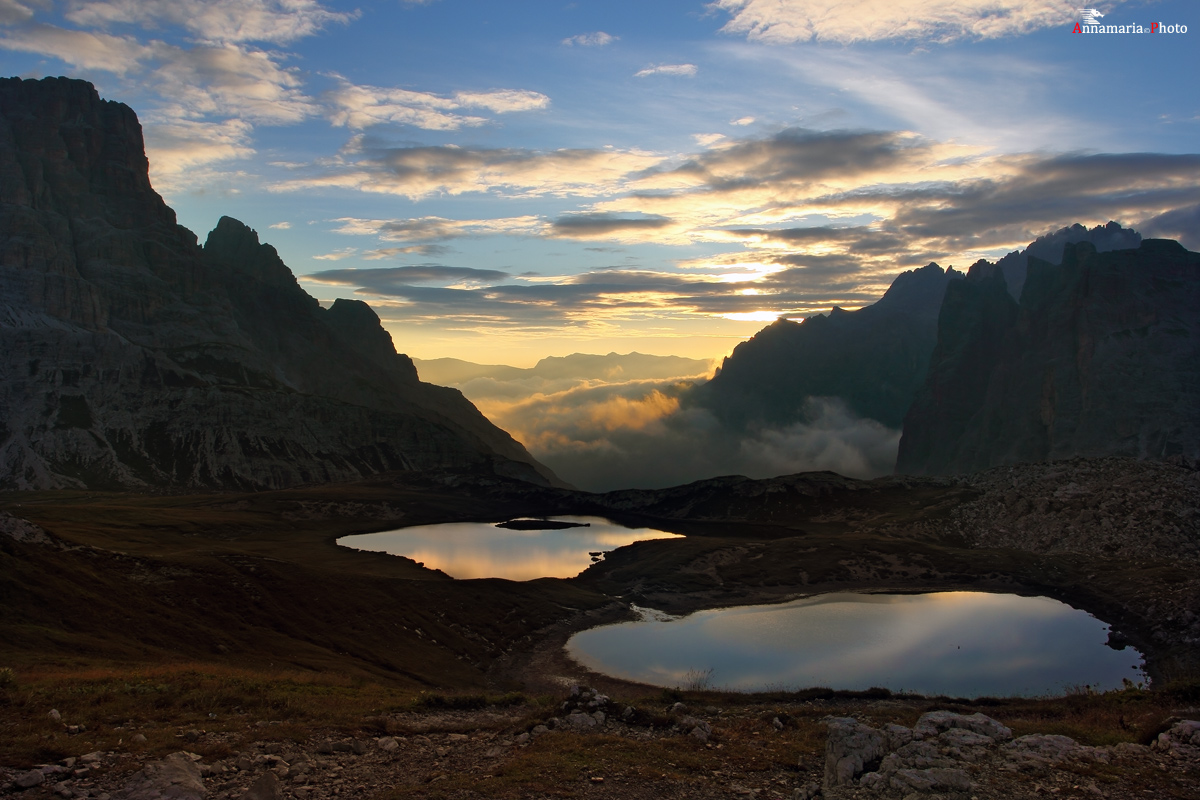 alba ai laghi delle tre cime-qualche minuto dop...